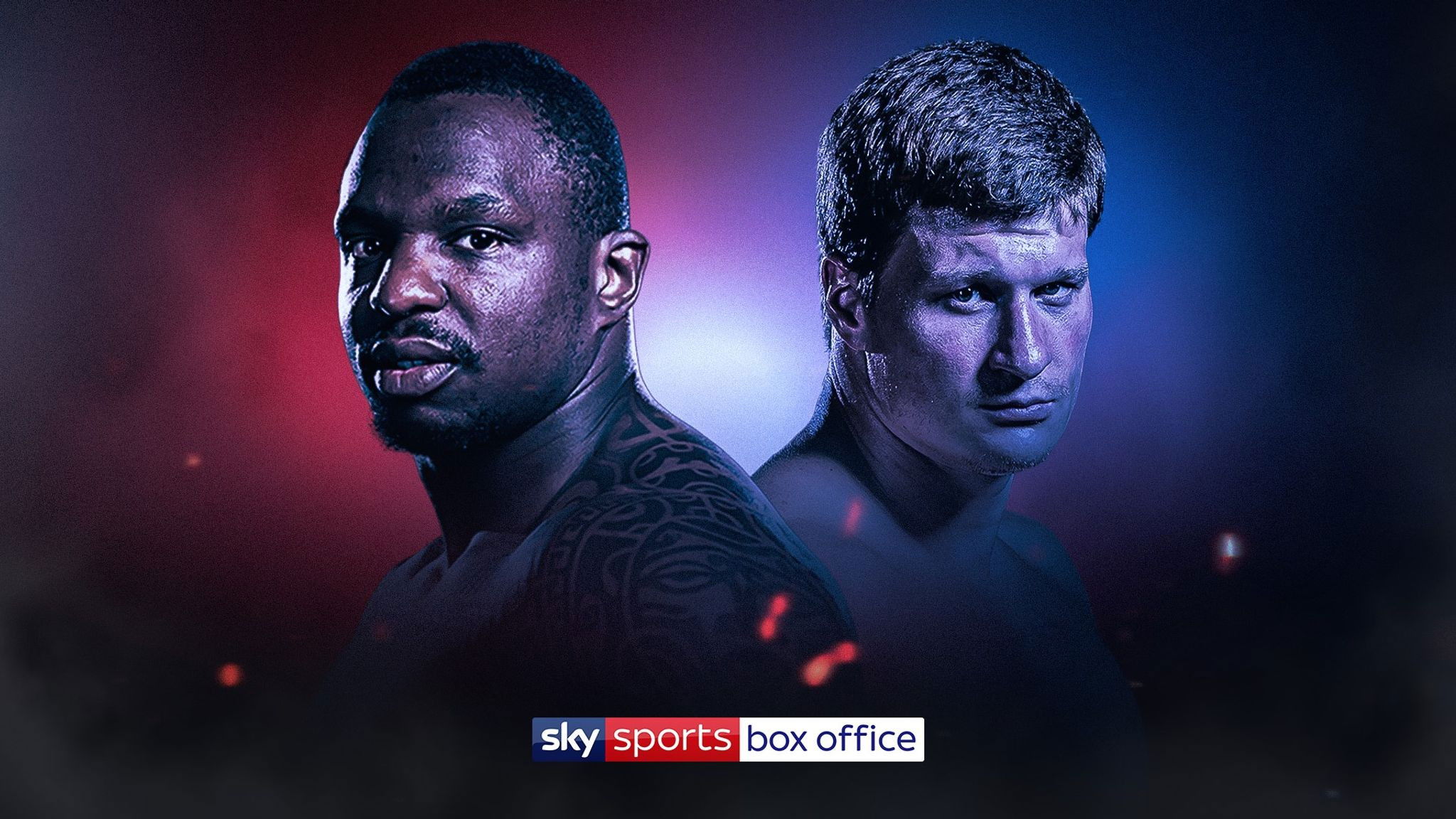 Backdrop for Dillian Whyte vs. Alexander Povetkin