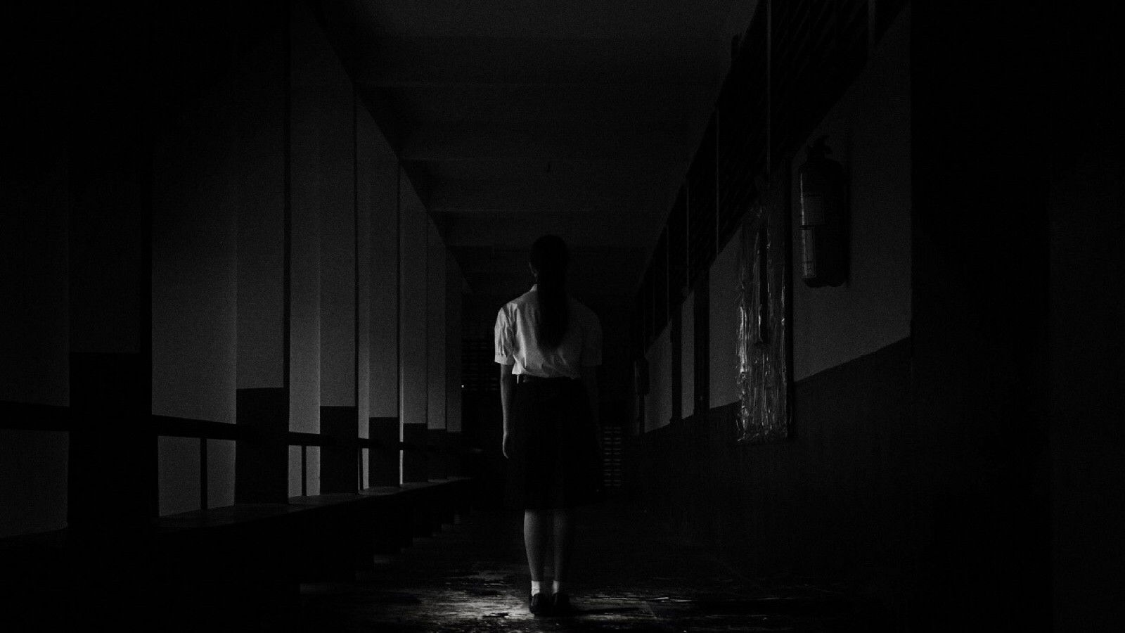 Backdrop for Haunted School