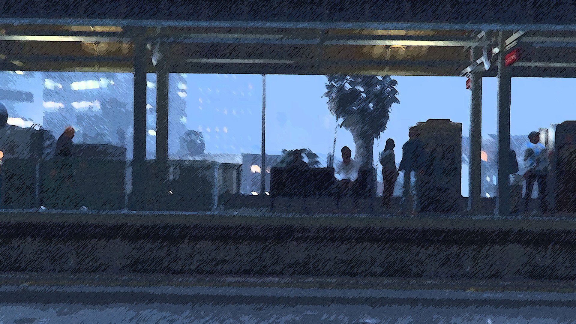 Backdrop for walking back 2 highschool