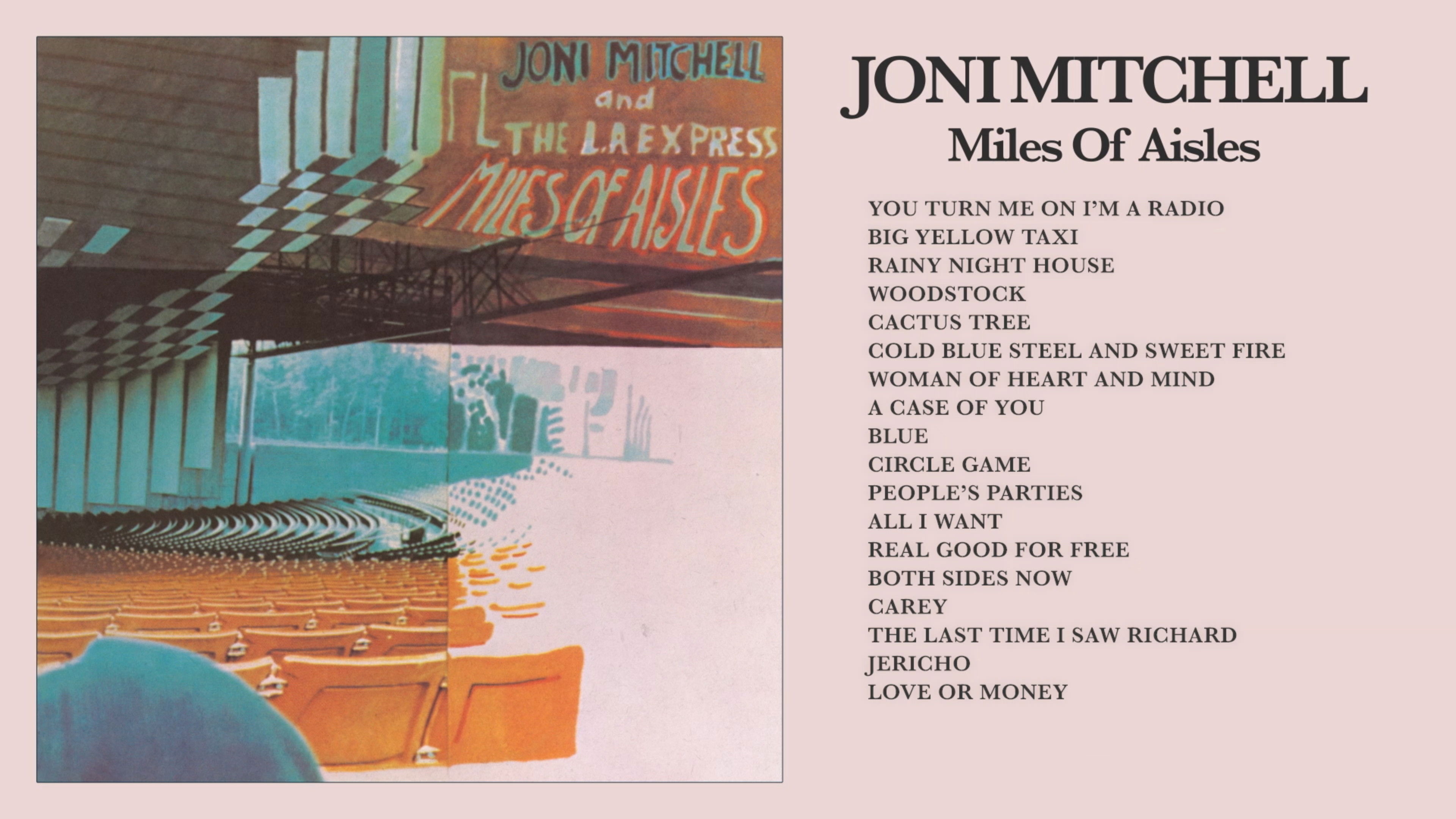 Backdrop for Joni Mitchell: Miles of Aisles