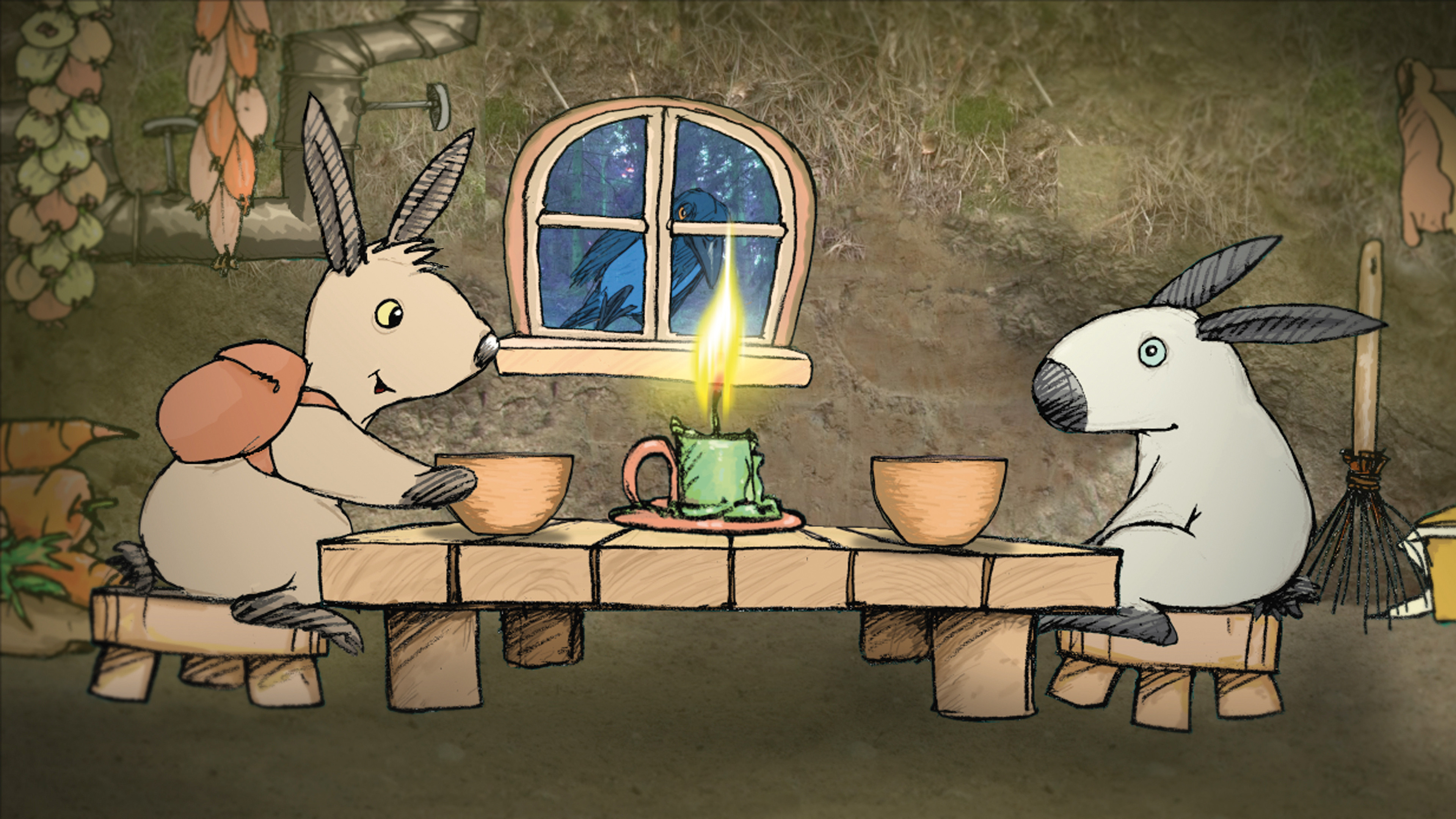 Backdrop for Willy and Wild Rabbit