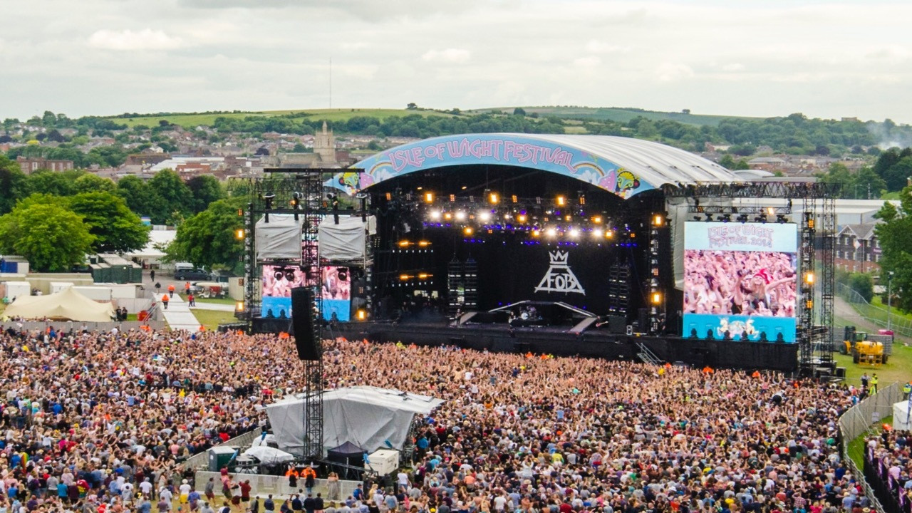 Backdrop for Isle of Wight Festival 2021