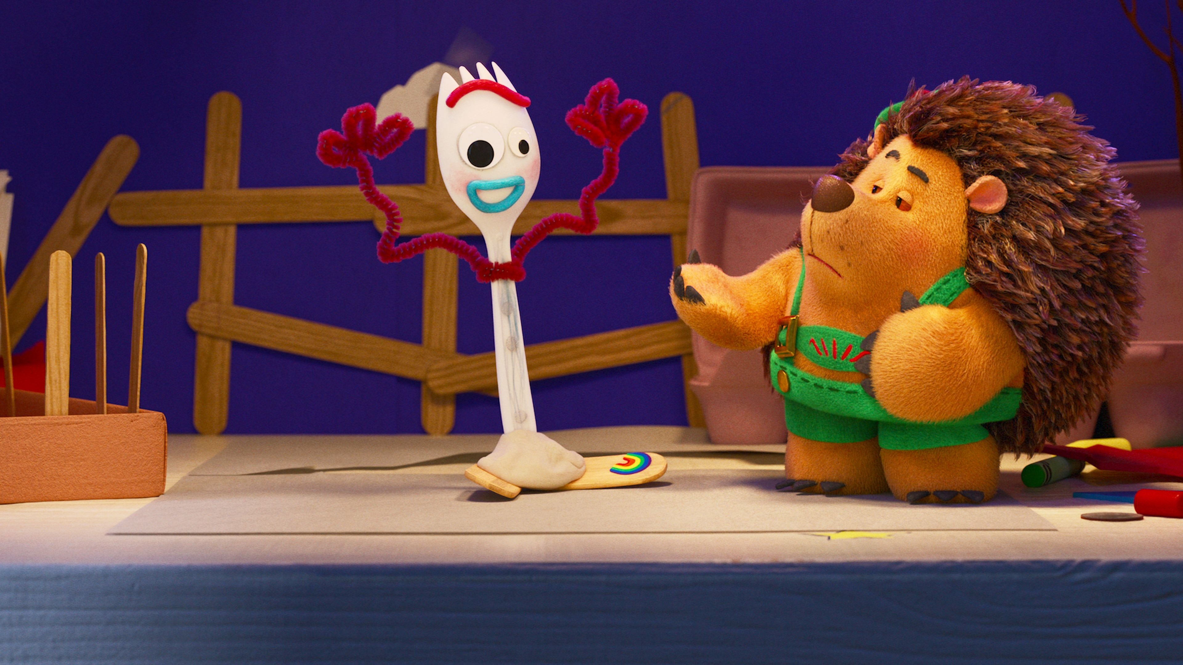 Backdrop for Forky Asks a Question: What Is Art?