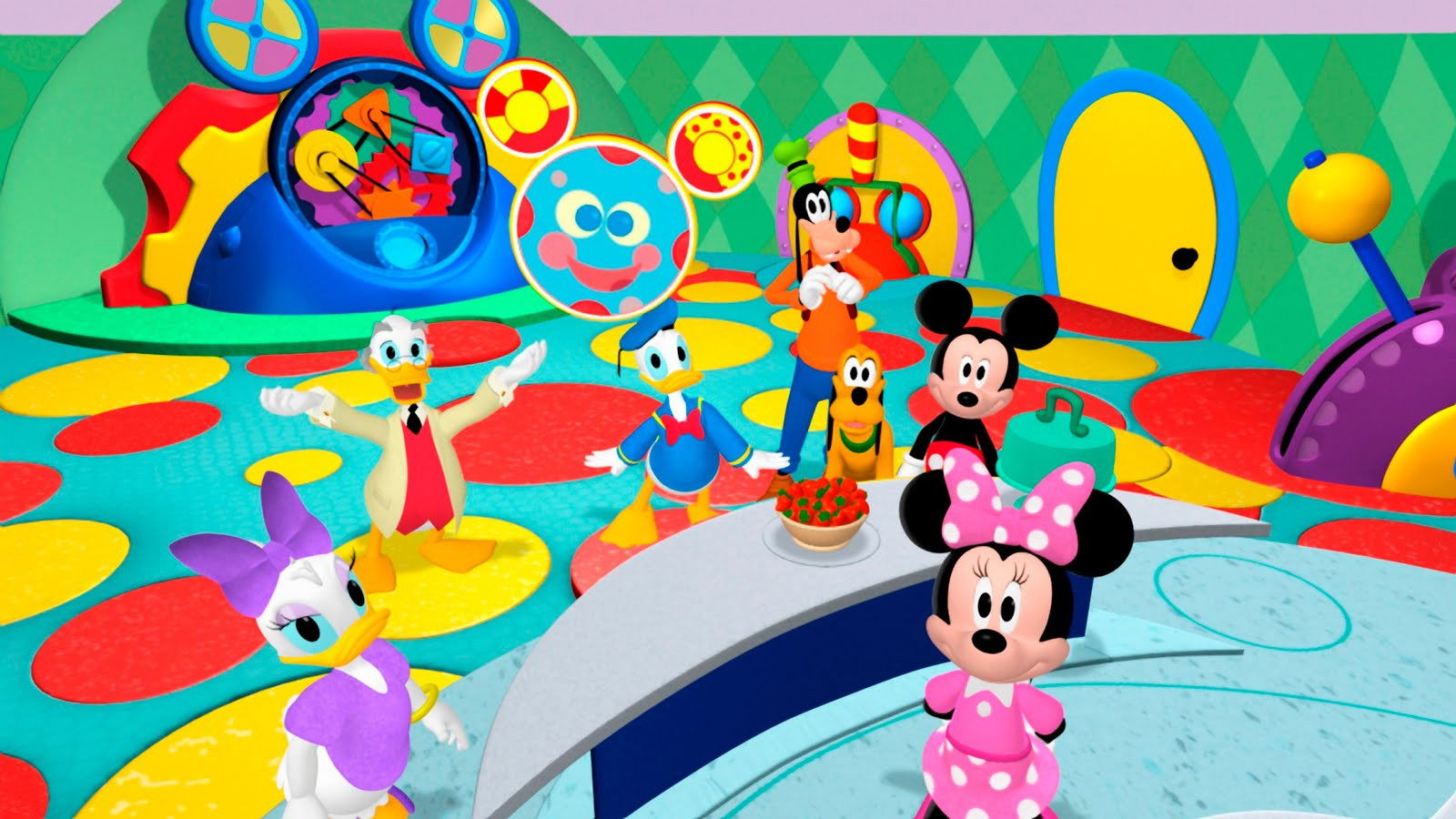 Backdrop for Mickey Mouse Clubhouse: Mickey and Donald's Big Balloon Race