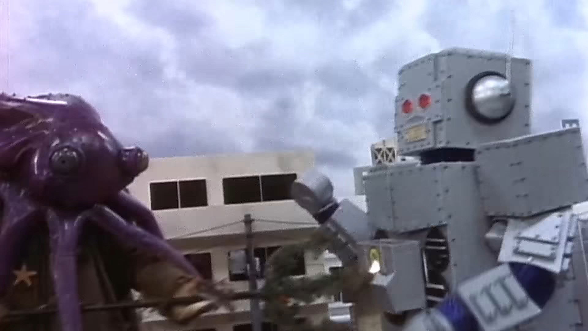 Backdrop for Nathanial Hornblower’s: The Robot V the Octopus Monster Saga