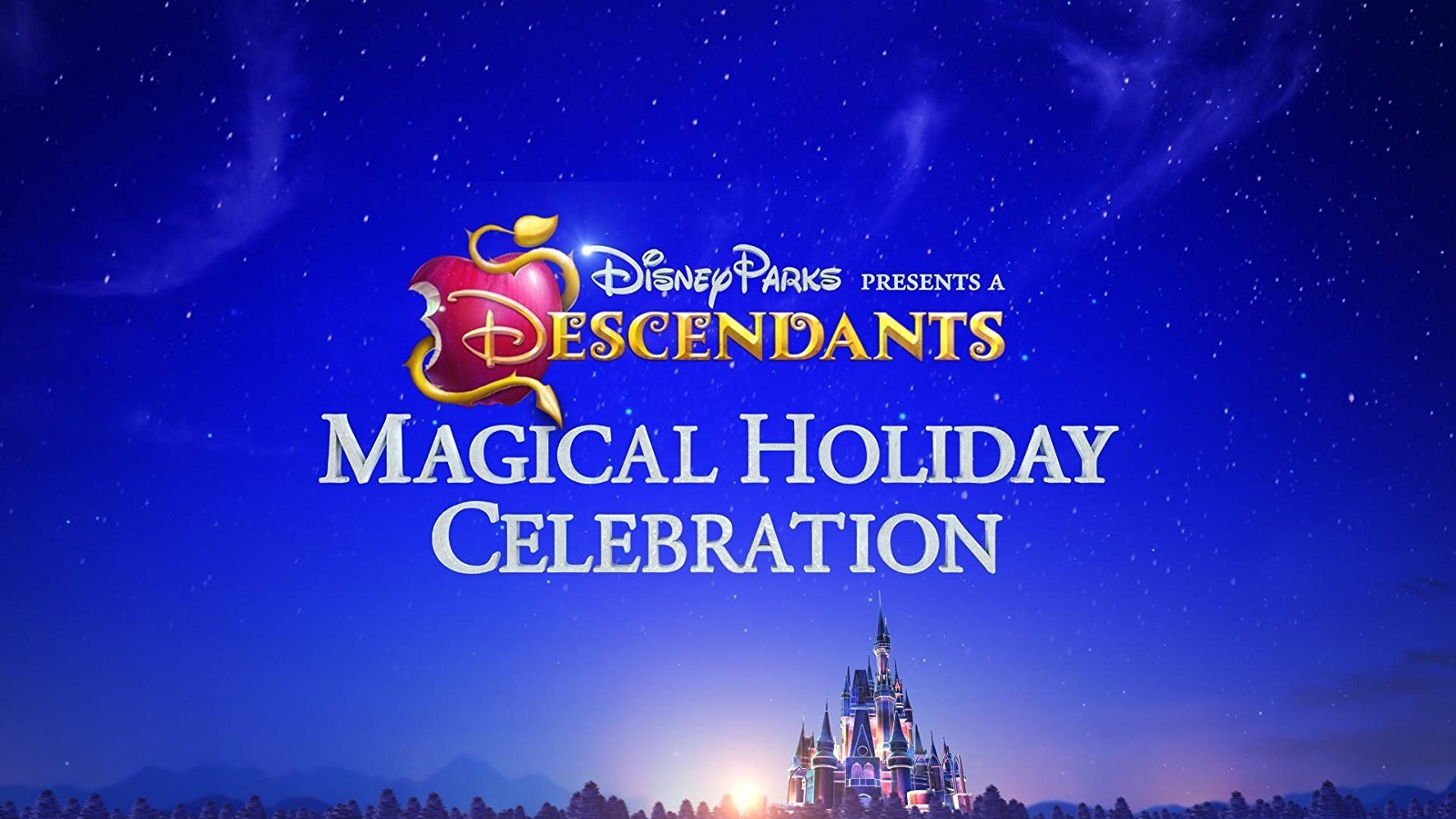 Backdrop for Disney Parks Presents: A Descendants Magical Holiday Celebration