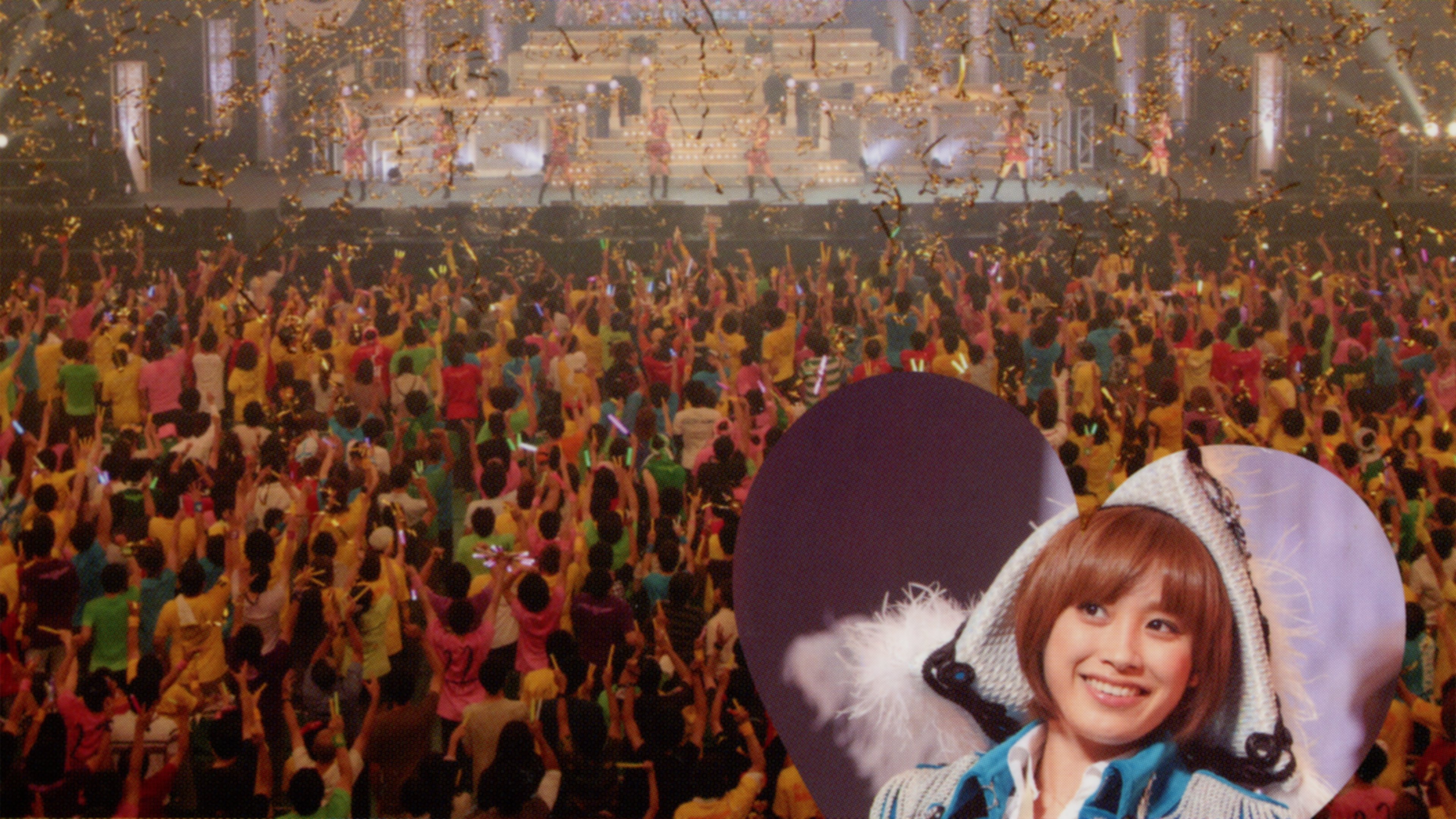 Backdrop for Morning Musume. 2011 Autumn Solo Fukumura Mizuki Ai BELIEVE ~Takahashi Ai Sotsugyou Kinen Special~