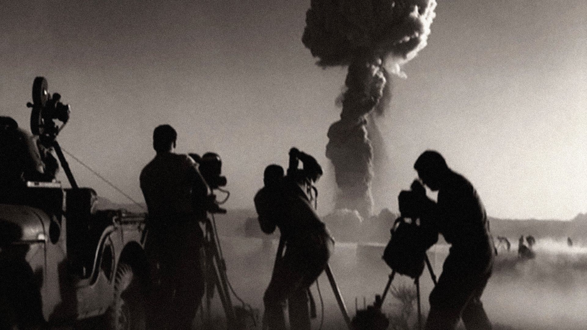 Backdrop for Atomic: Living in Dread and Promise