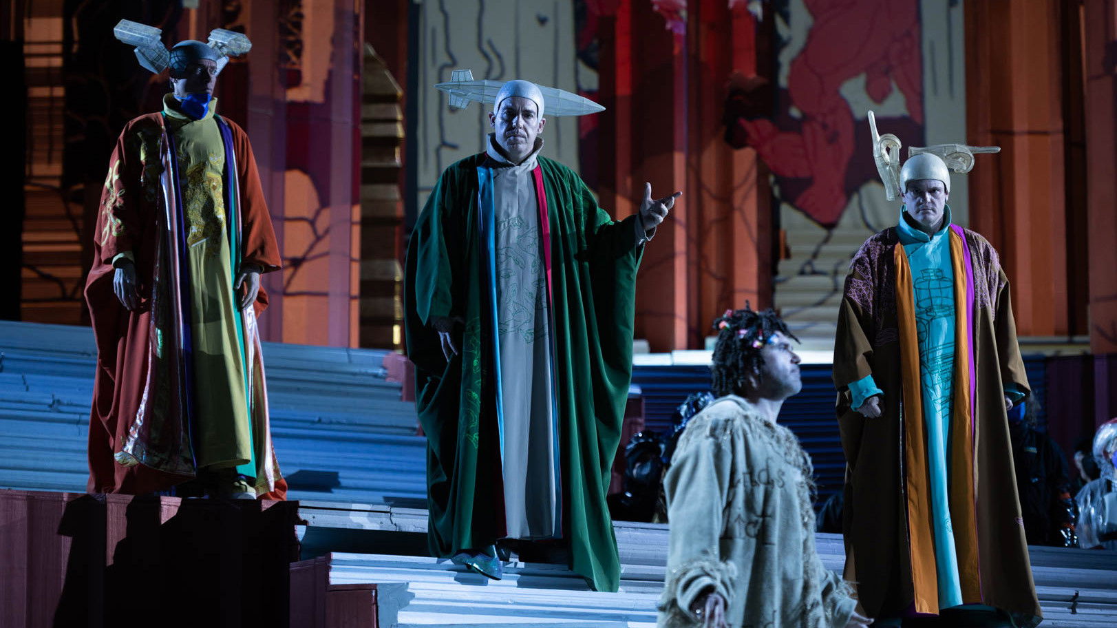 Backdrop for Ai Weiwei's Turandot