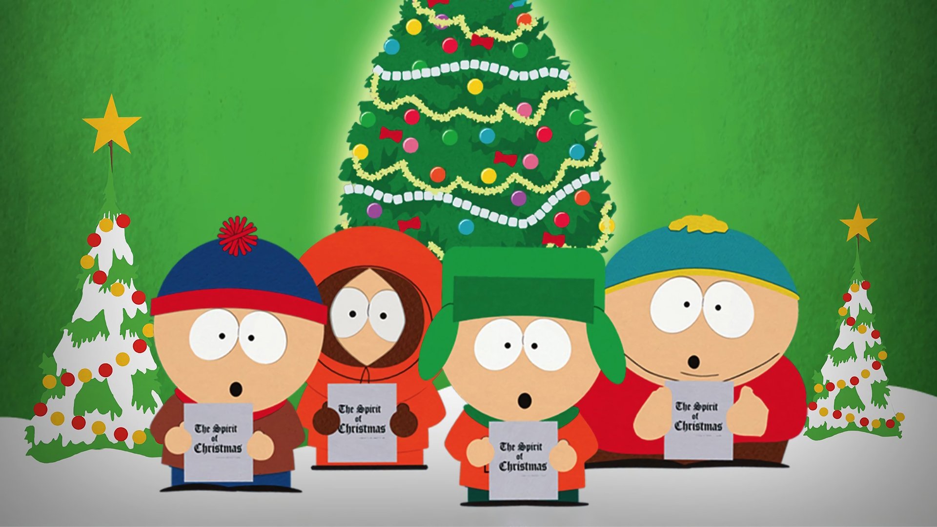 Backdrop for Christmas Time in South Park