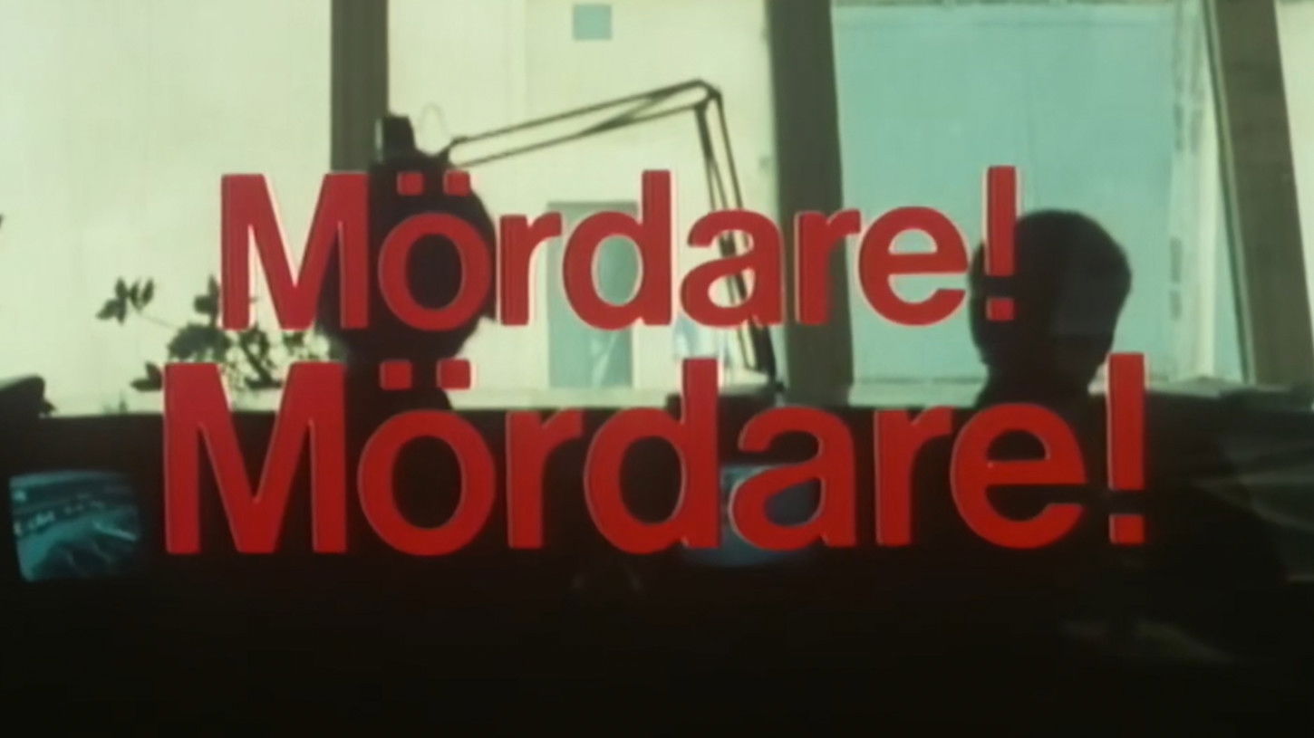 Backdrop for Mördare! Mördare!