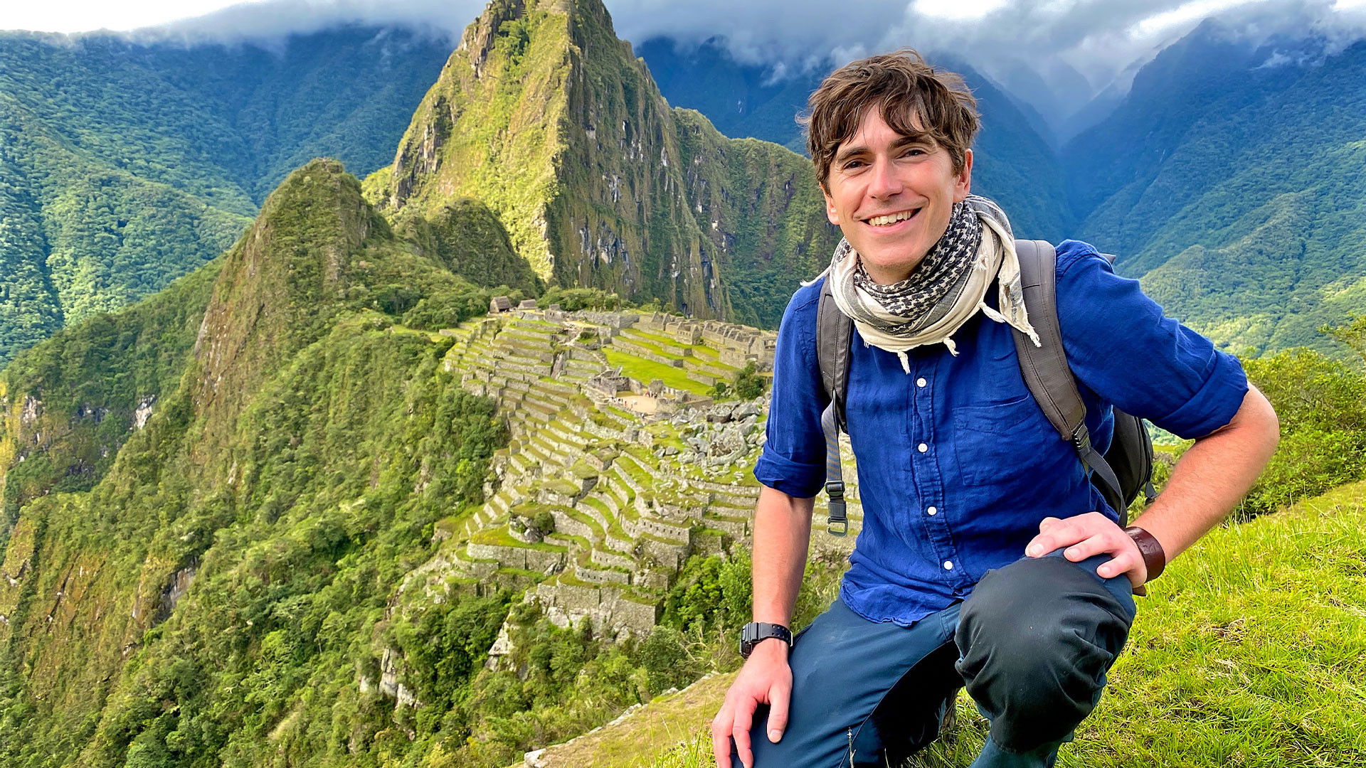 Backdrop for Simon Reeve's South America