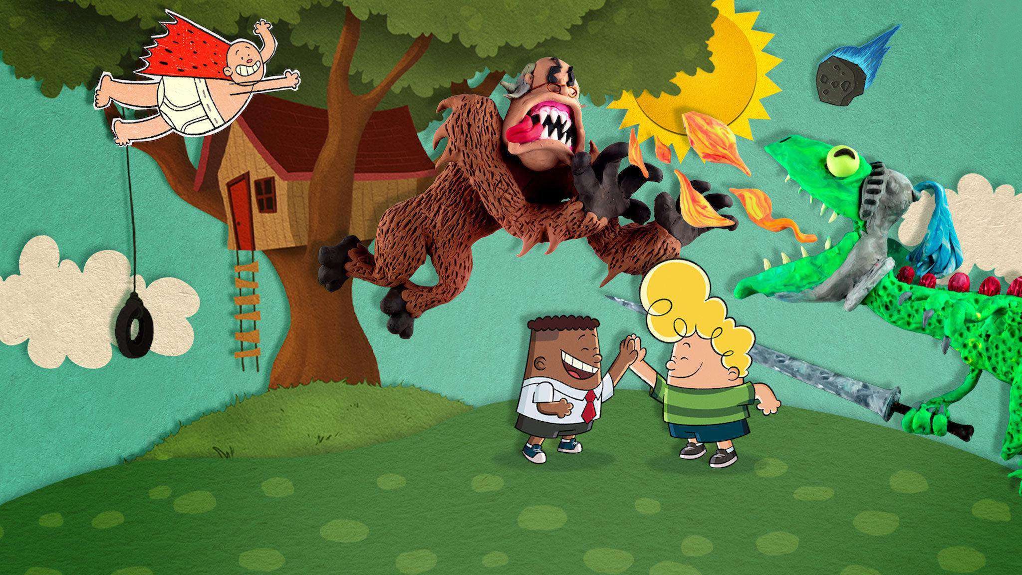 Backdrop for Captain Underpants Epic Choice-o-Rama