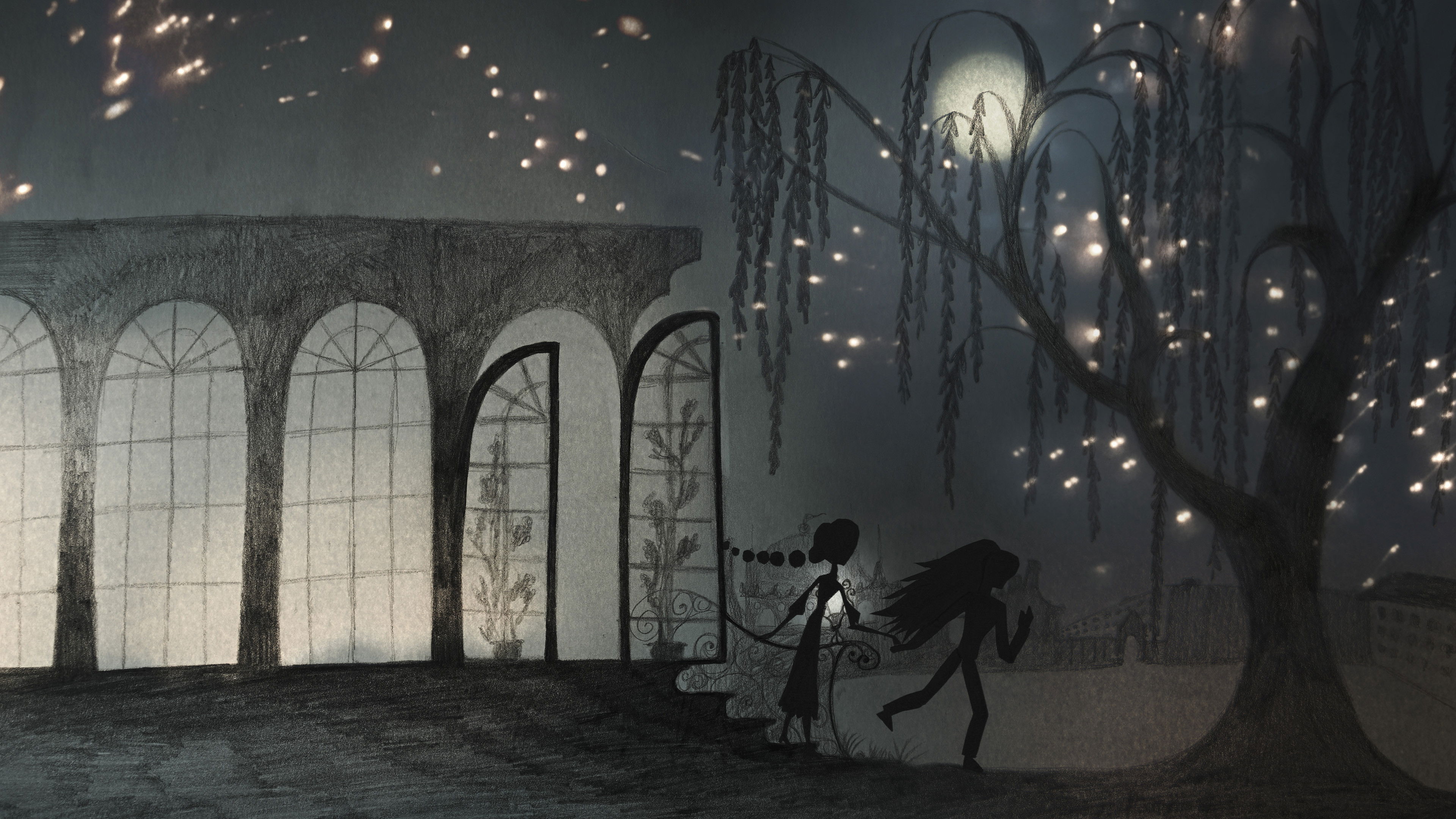 Backdrop for Fantastical Revelations of Art, Math, and Romance