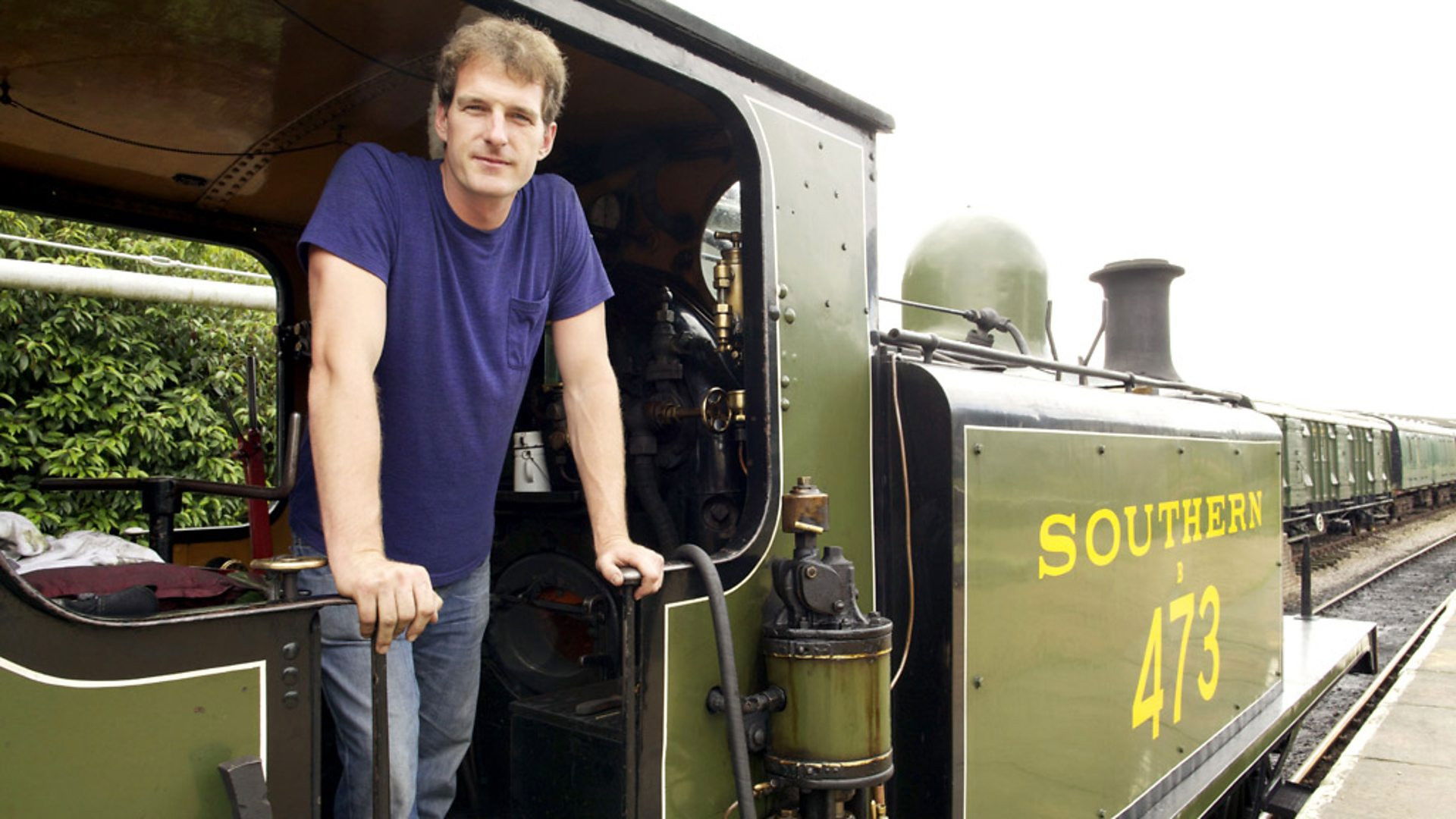 Backdrop for Locomotion: Dan Snow's History of Railways