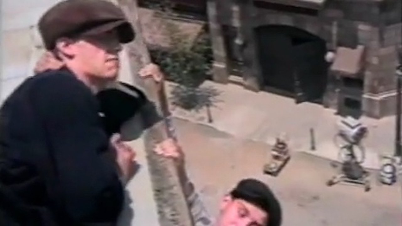 Backdrop for Blood Drips Heavily on Newsie Square