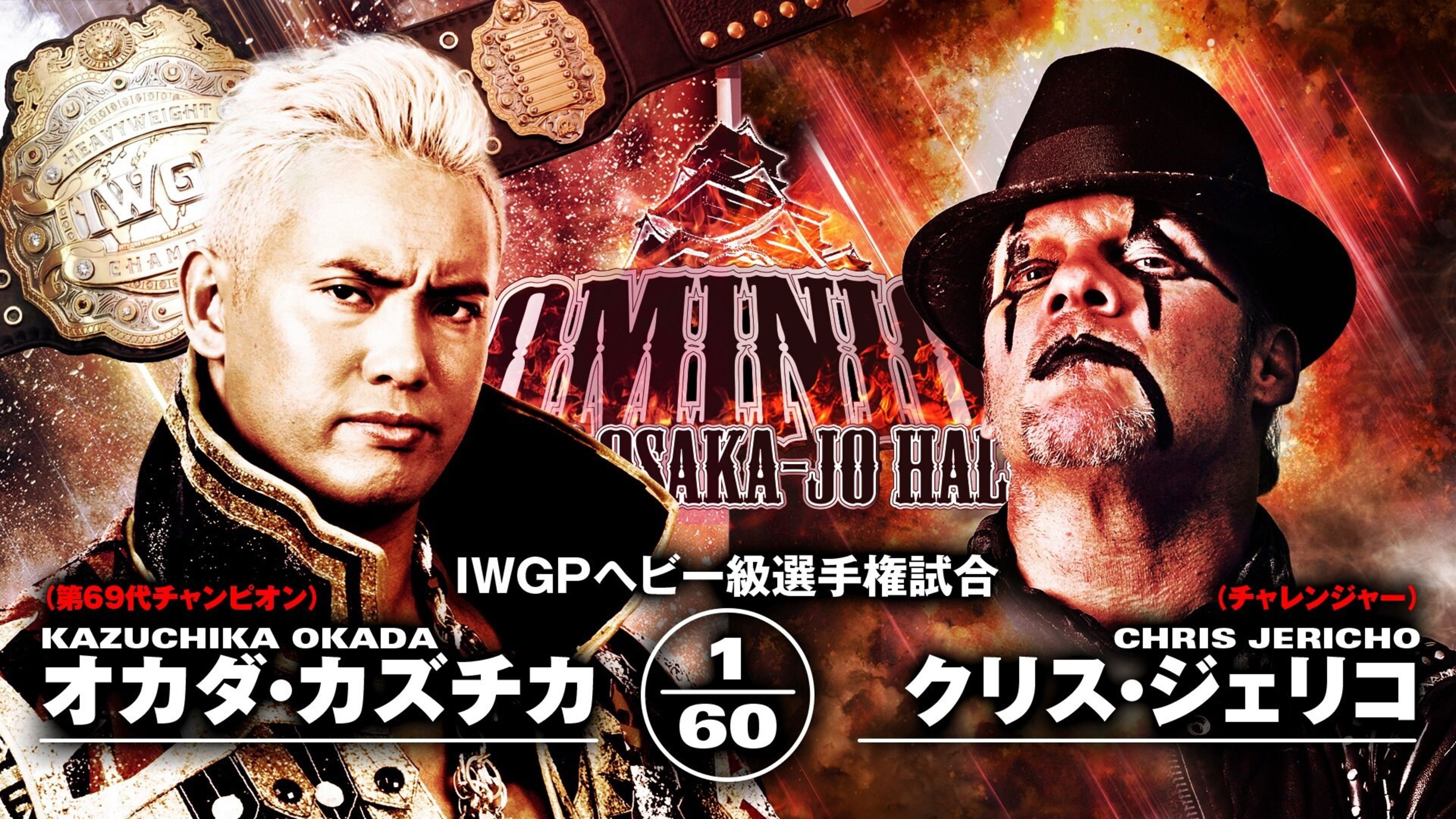 Backdrop for NJPW Dominion 6.9 in Osaka-jo Hall