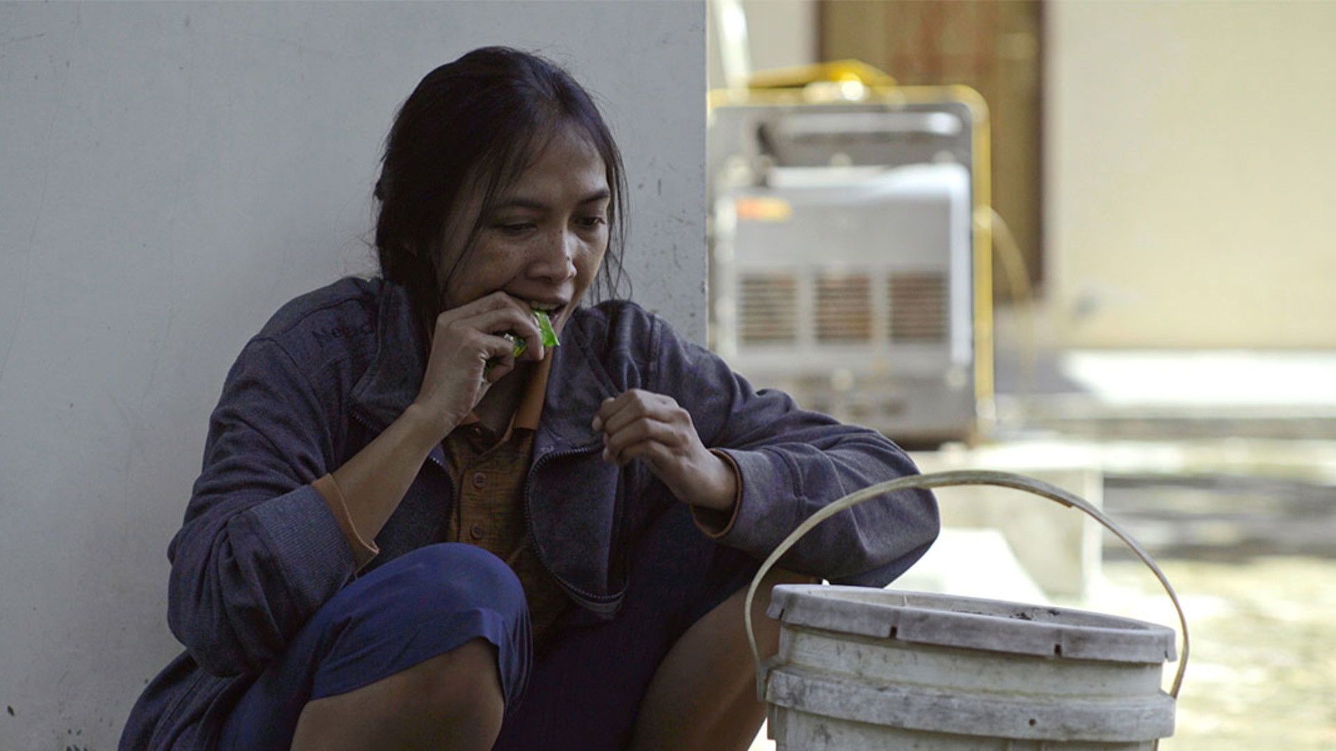 Backdrop for Ballad of Blood and Two White Buckets