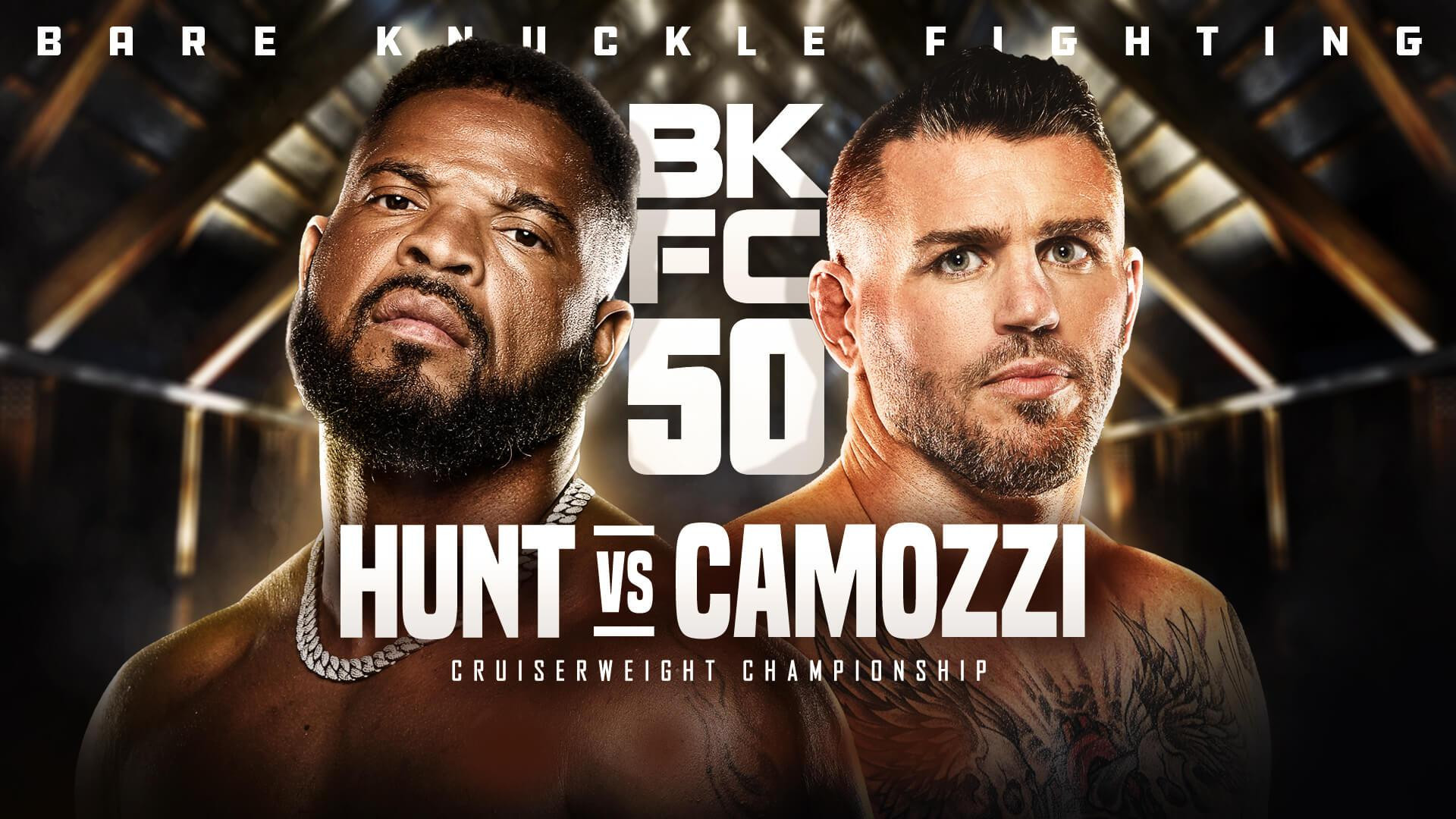 Backdrop for BKFC 50: Hunt vs Camozzi