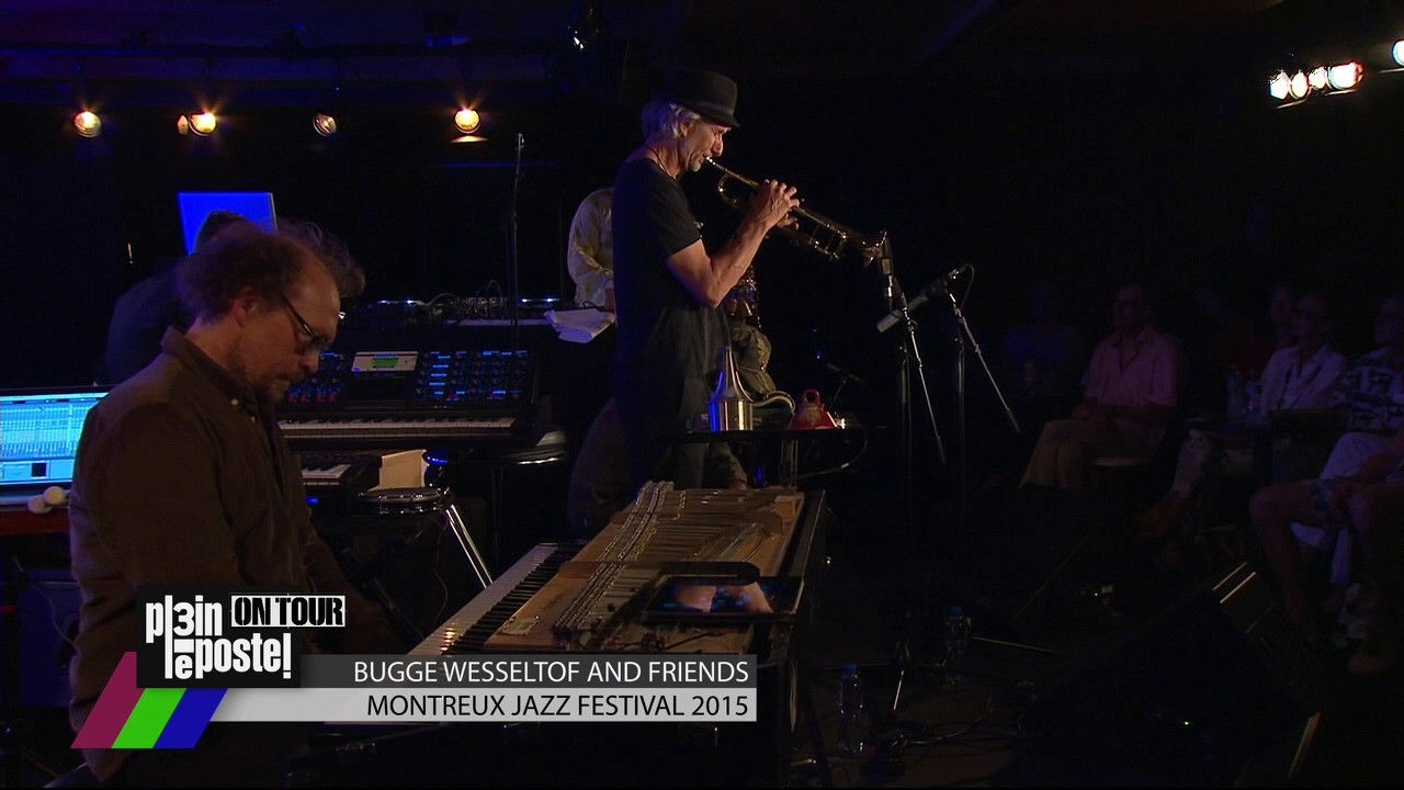 Backdrop for Bugge Wesseltoft and Friends. Montreux Jazz Festival