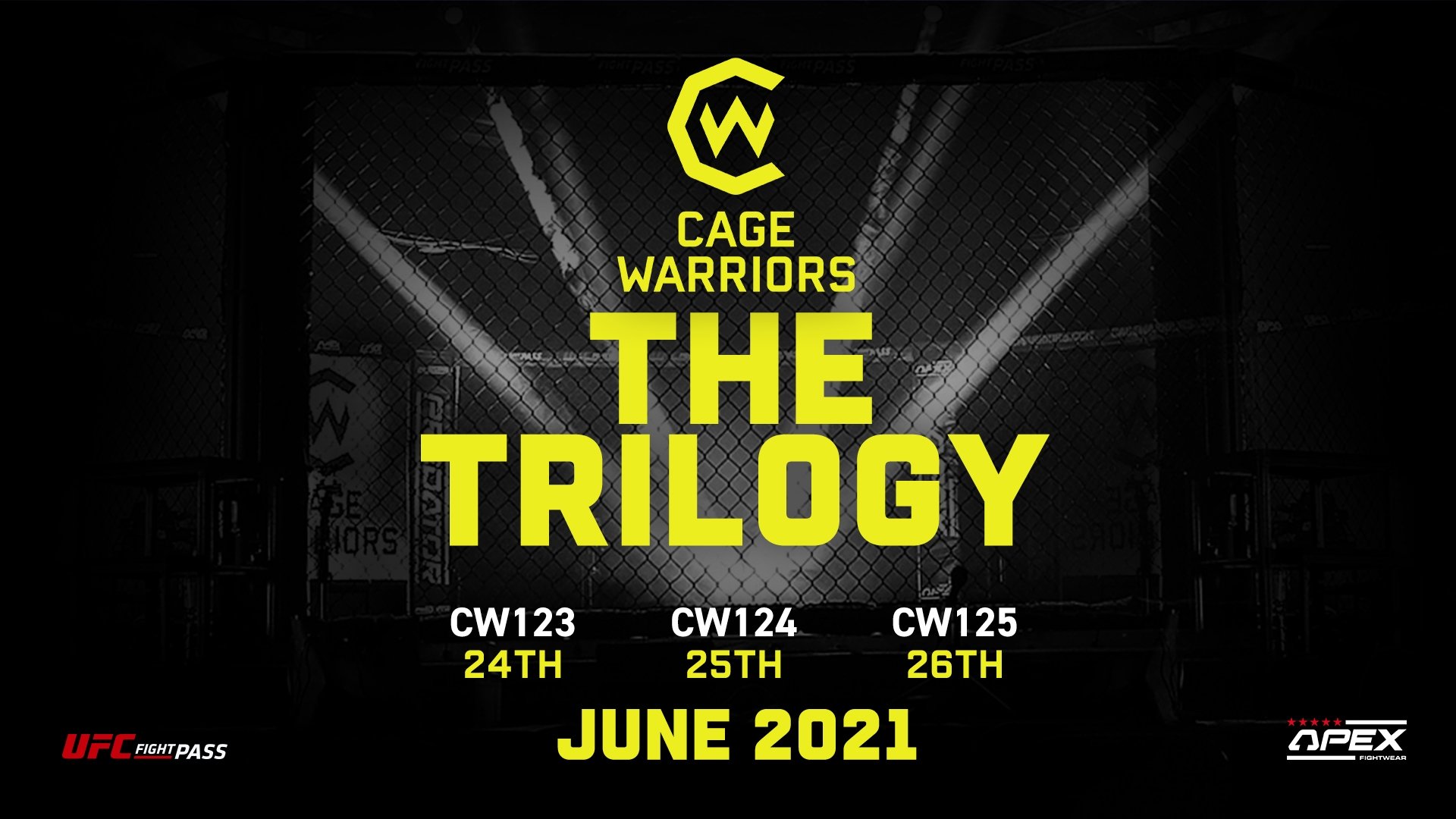 Backdrop for Cage Warriors 123