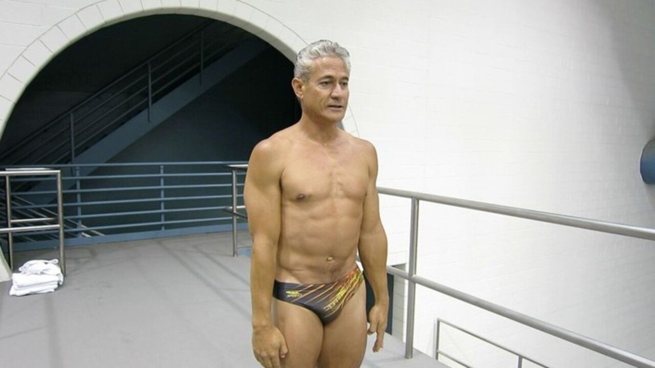 Backdrop for Back on Board: Greg Louganis