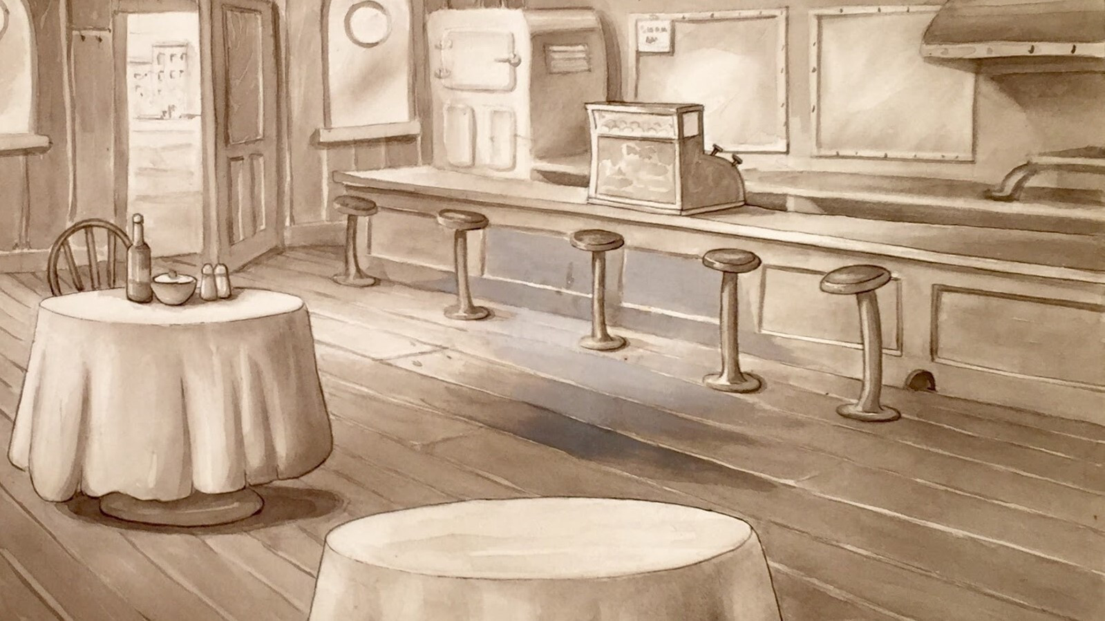 Backdrop for We Aim to Please