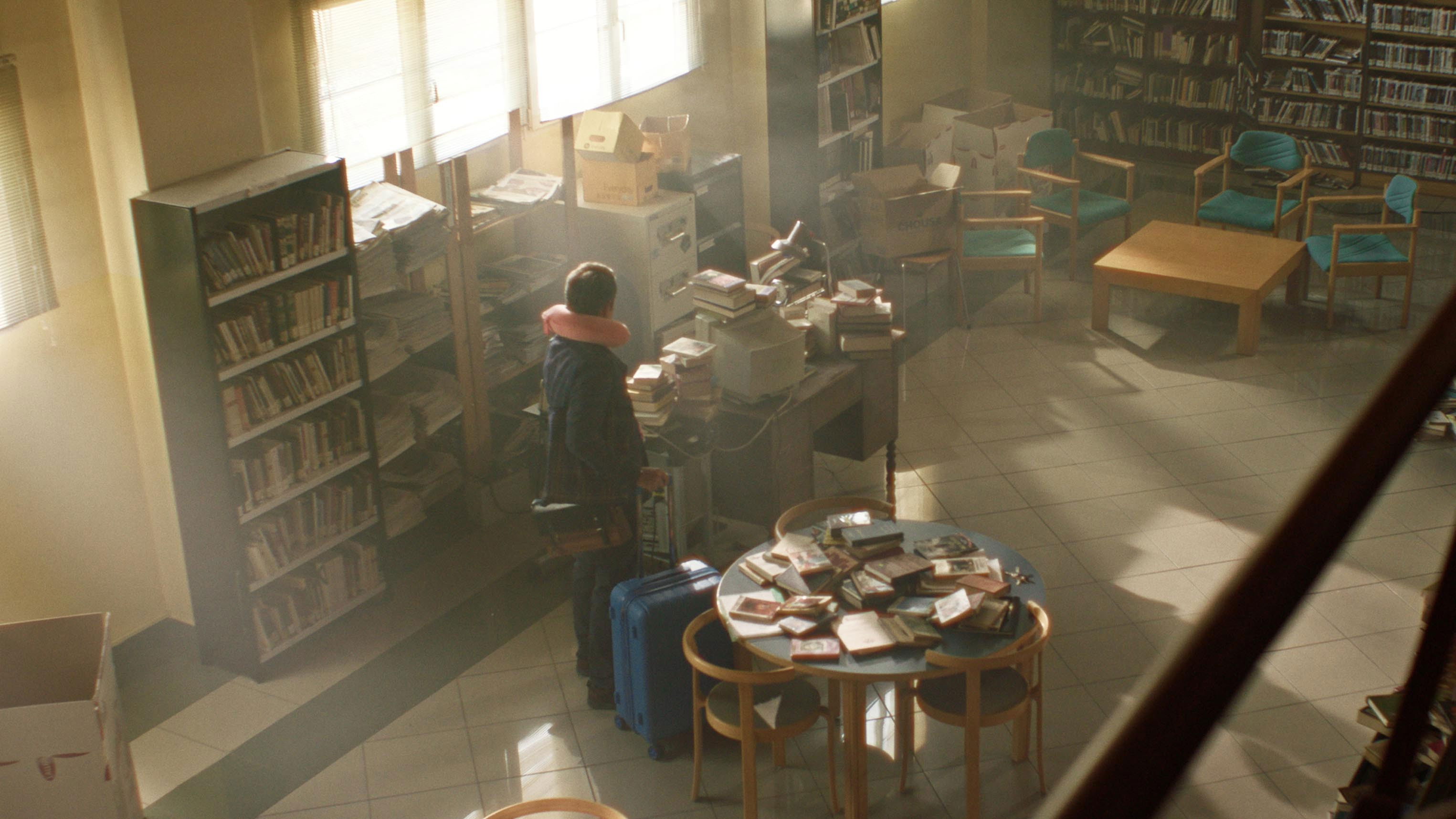 Backdrop for La biblioteca