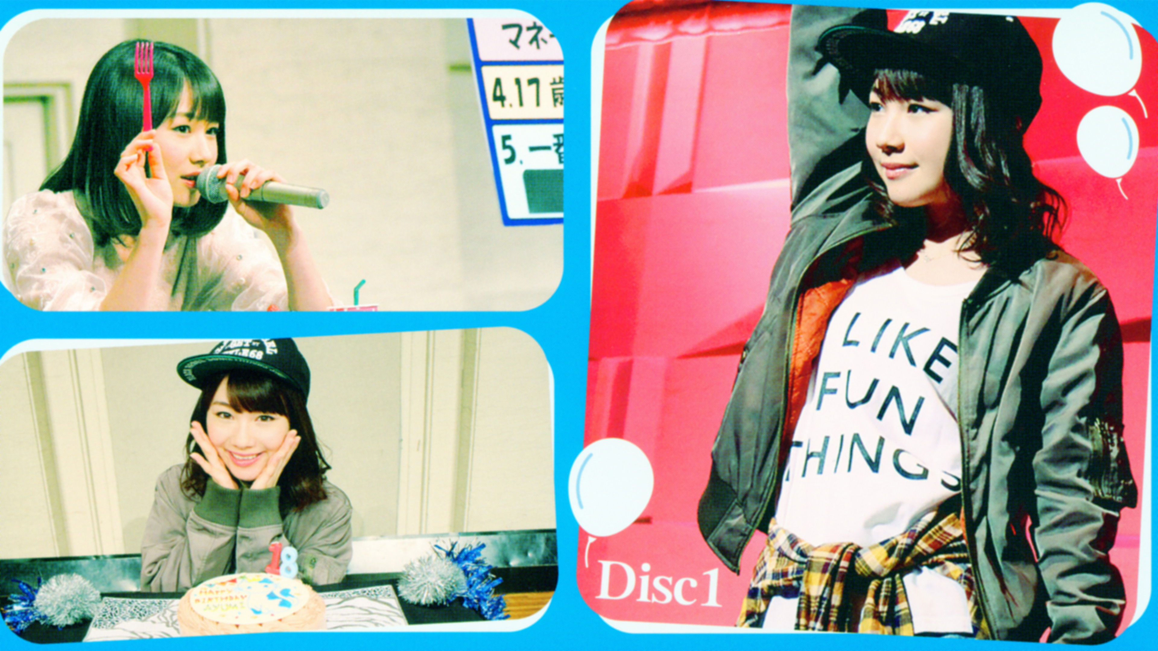 Backdrop for Morning Musume.'15 Ishida Ayumi Birthday Event