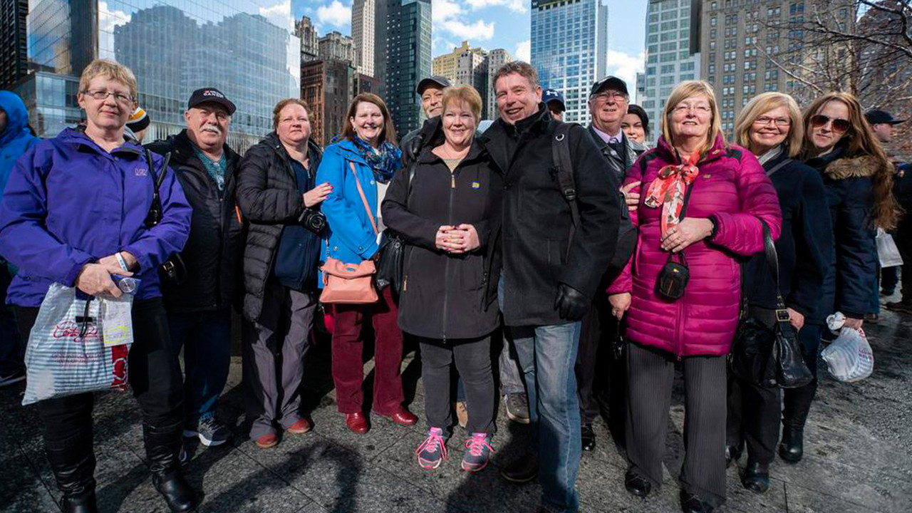 Backdrop for You Are Here: A Come From Away Story