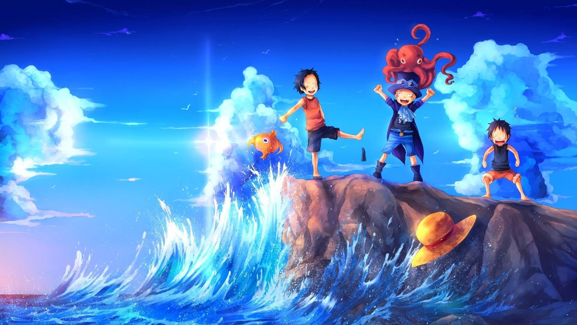 Backdrop for One Piece Episode of Sabo: The Three Brothers' Bond - The Miraculous Reunion and the Inherited Will