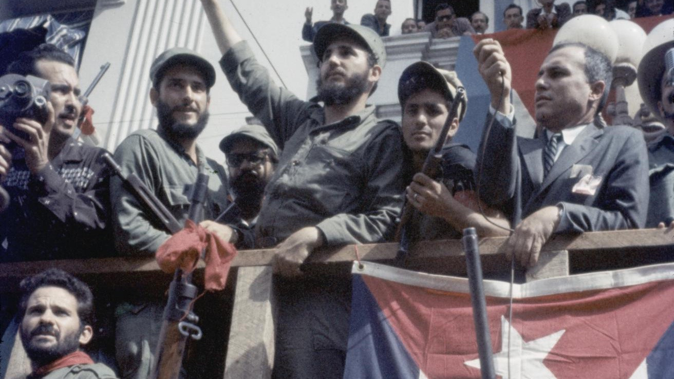 Backdrop for Castro's Revolution vs. The World