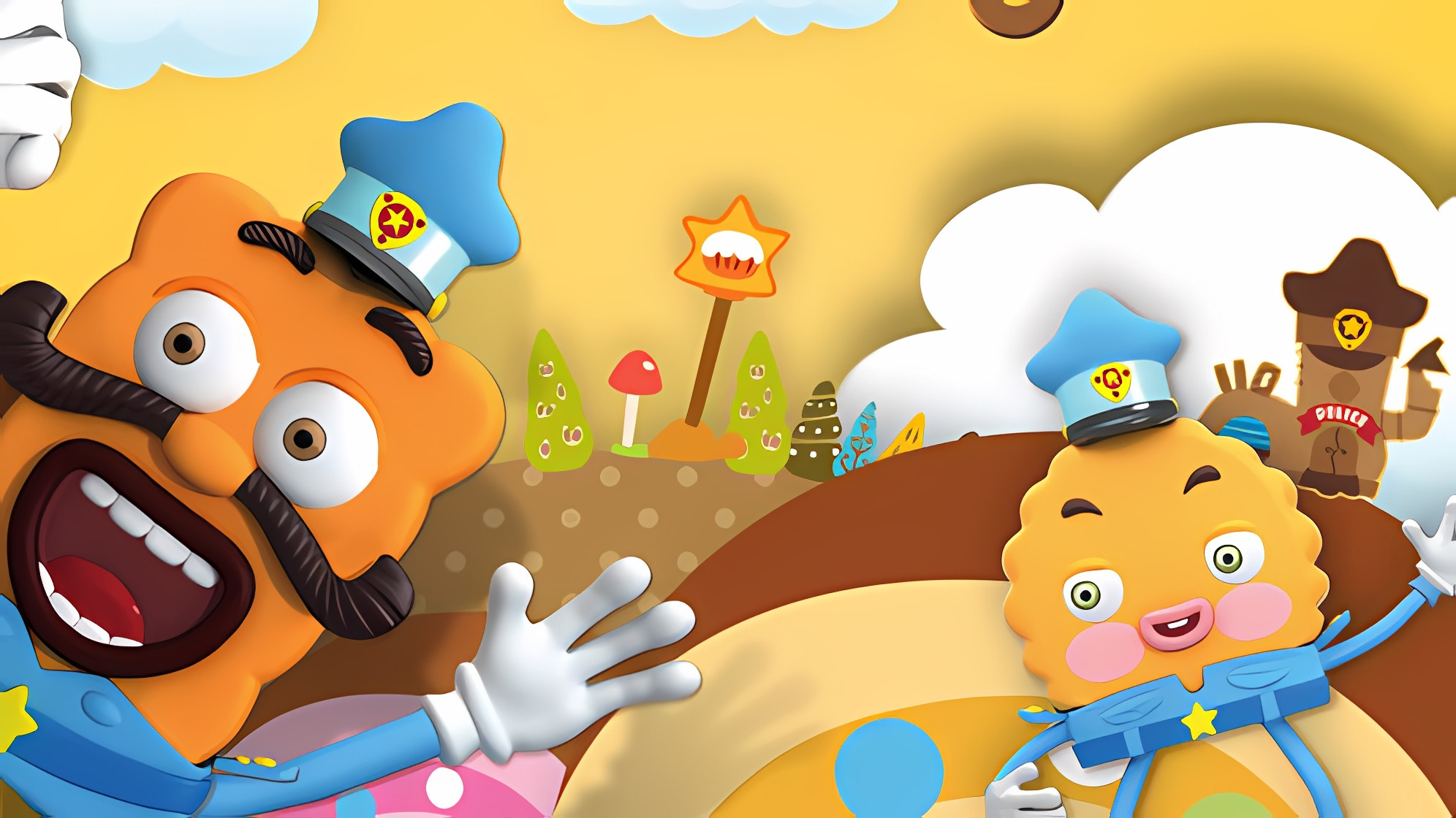 Backdrop for 饼干警长