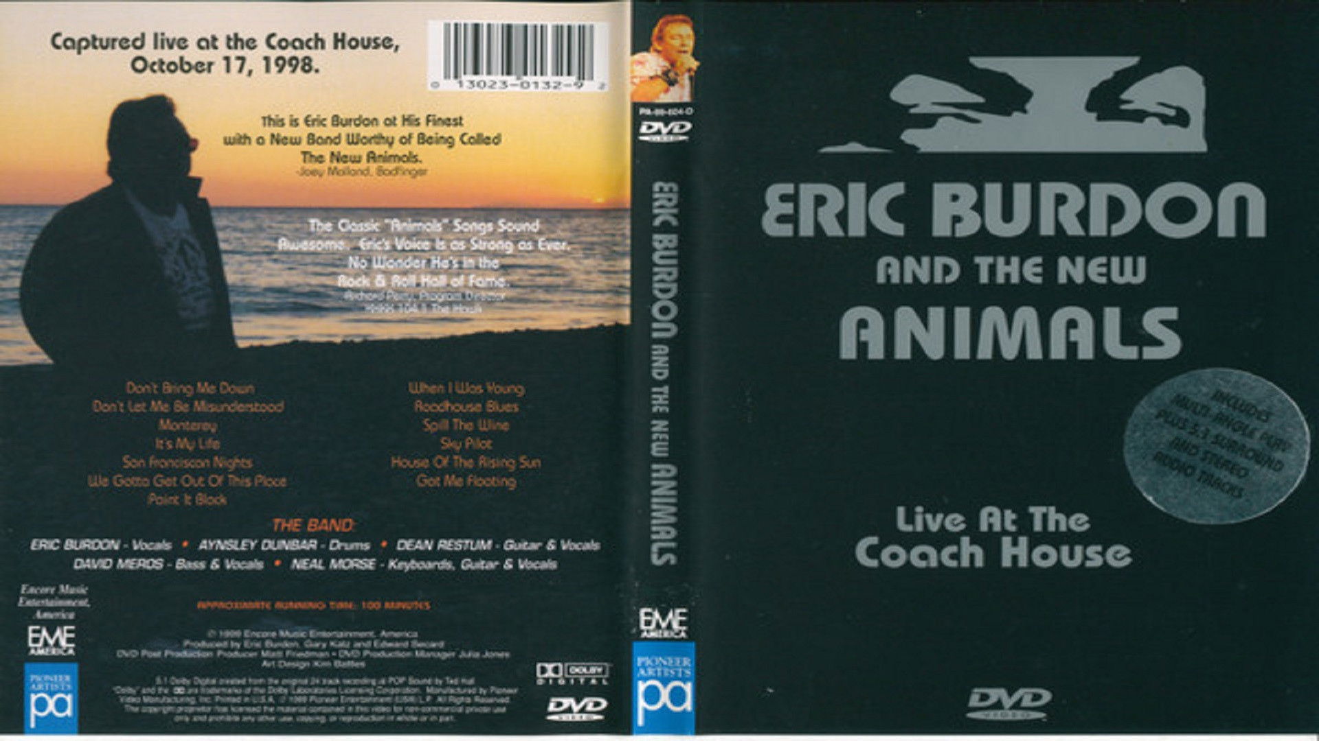 Backdrop for Eric Burdon & The New Animals: Live at the Coach House