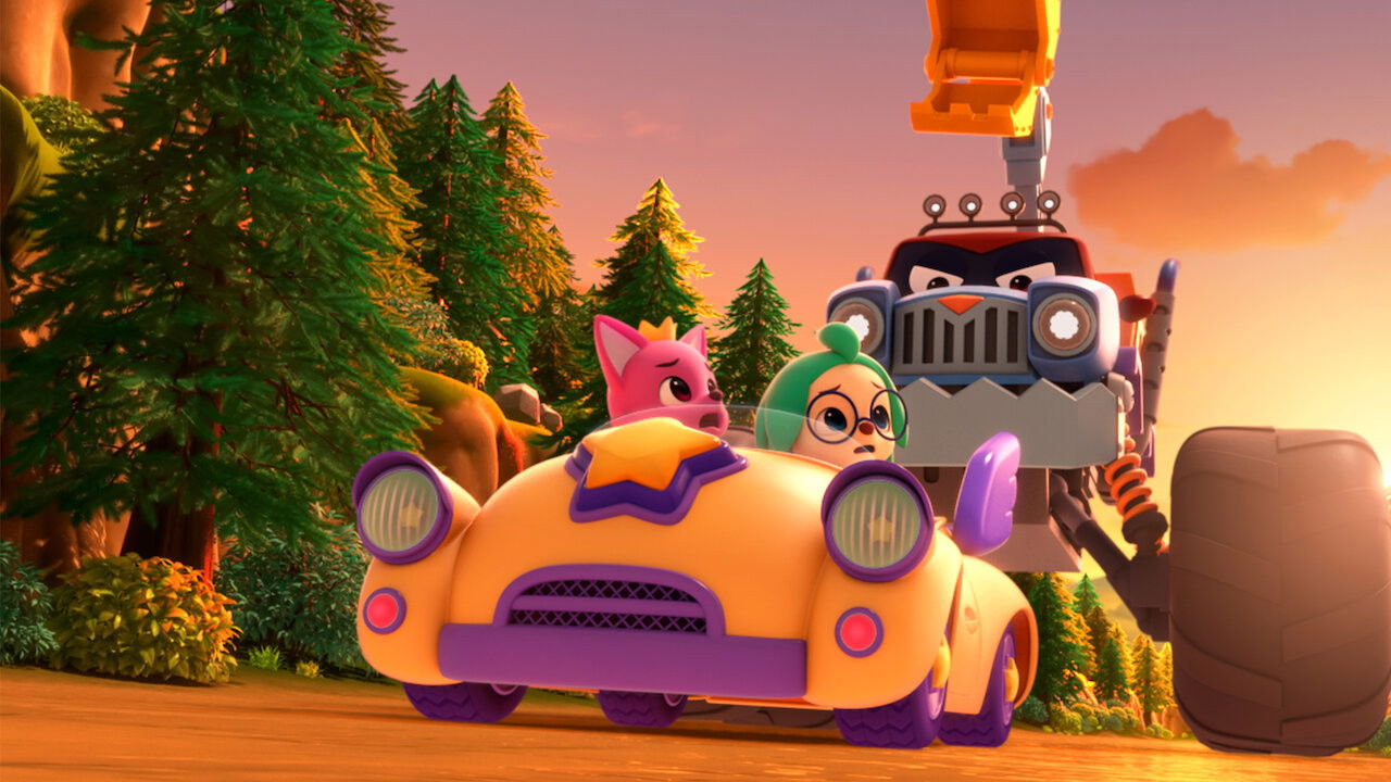 Backdrop for Pinkfong & Hogi Mini-Movie: The Tricky Three Cars