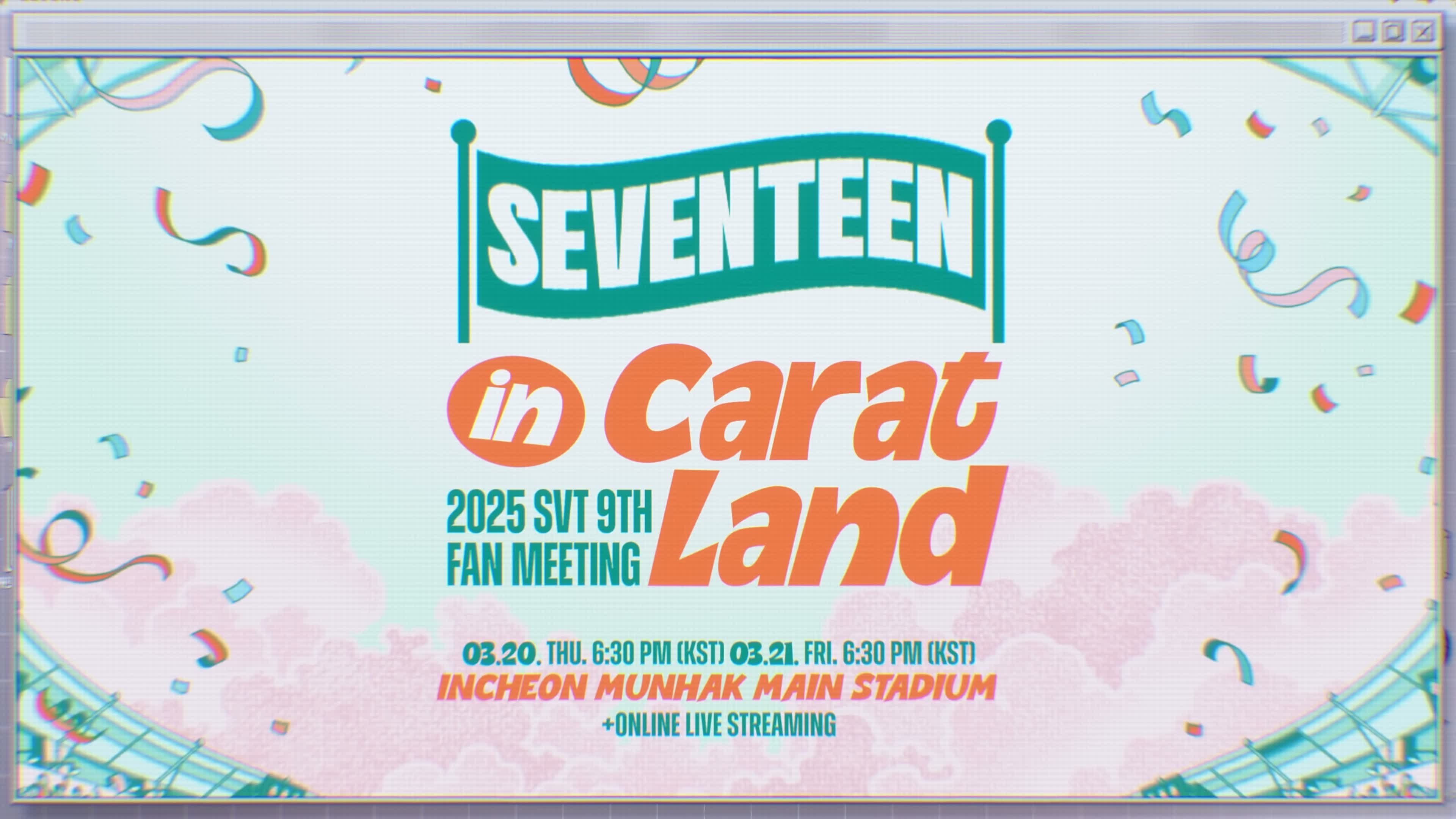 Backdrop for SEVENTEEN in CARAT LAND