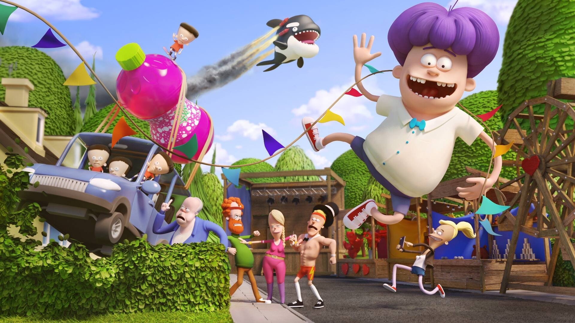 Backdrop for Monty and the Street Party