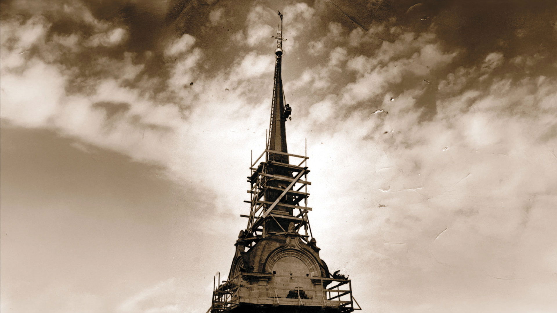 Backdrop for The Man on the Church Spire