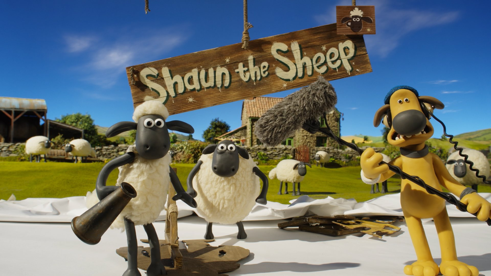Backdrop for Shaun the Sheep: Mossy Bottom Shorts