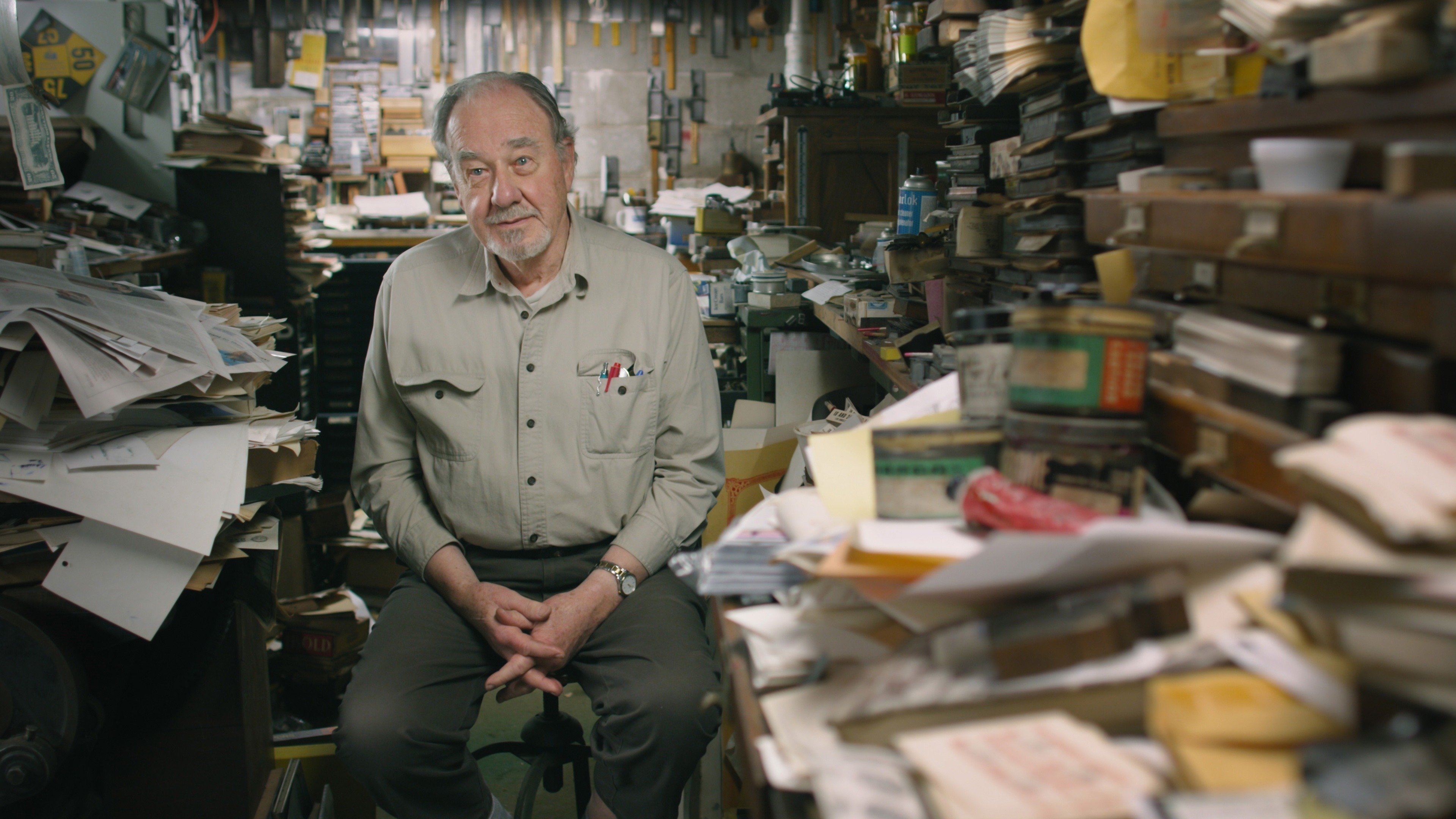 Backdrop for Pressing On: The Letterpress Film