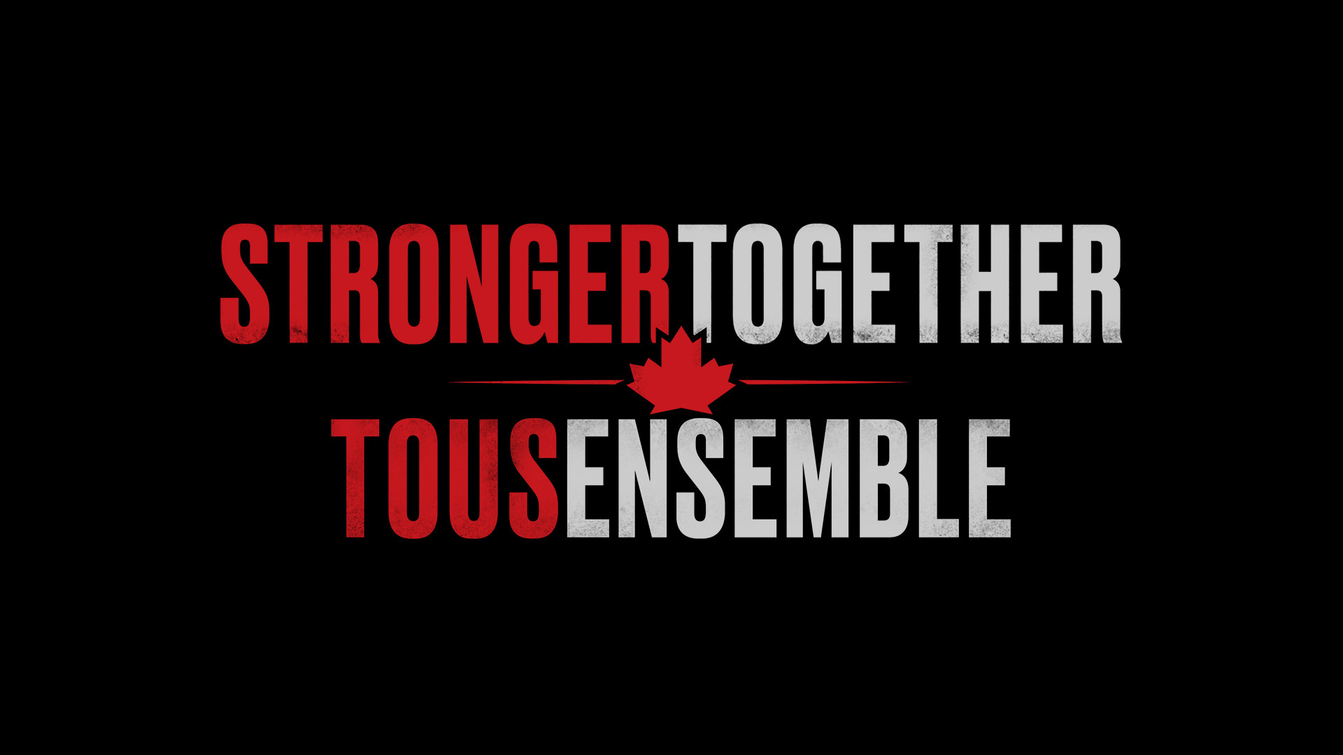 Backdrop for Stronger Together, Tous Ensemble