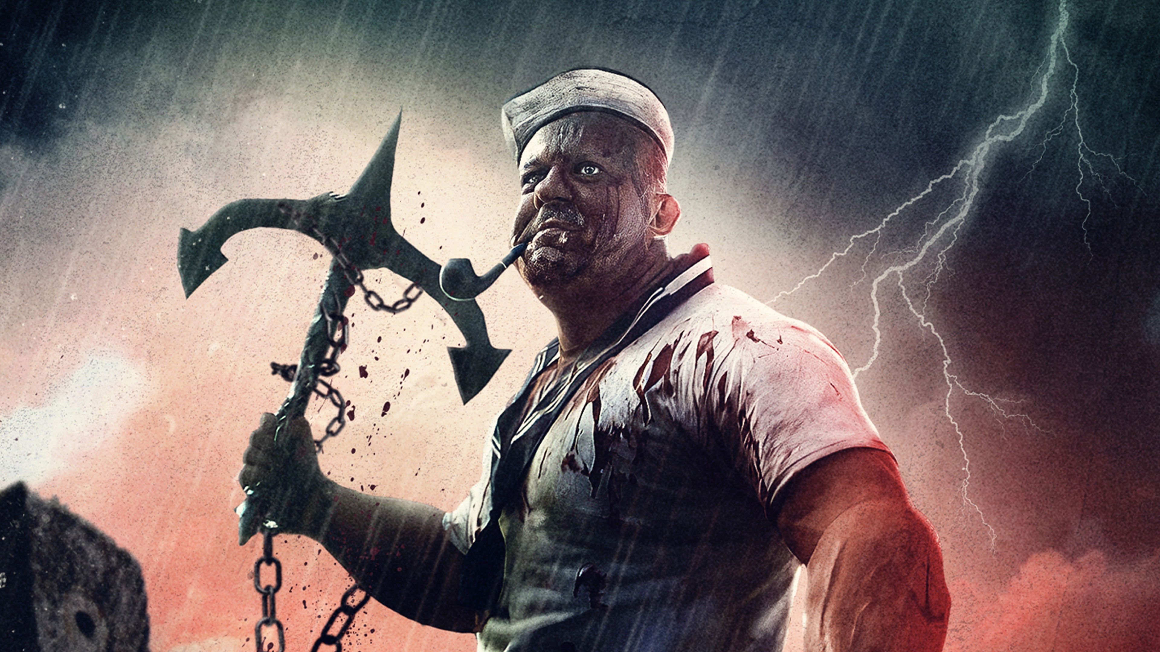 Backdrop for Popeye's Revenge