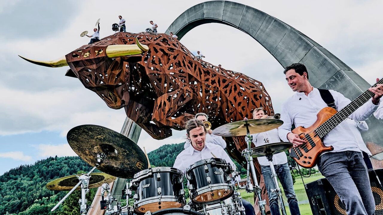 Backdrop for Drum The Bull