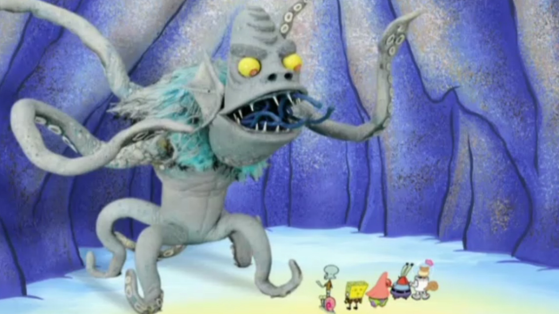 Backdrop for SpongeBob's Frozen Face-Off