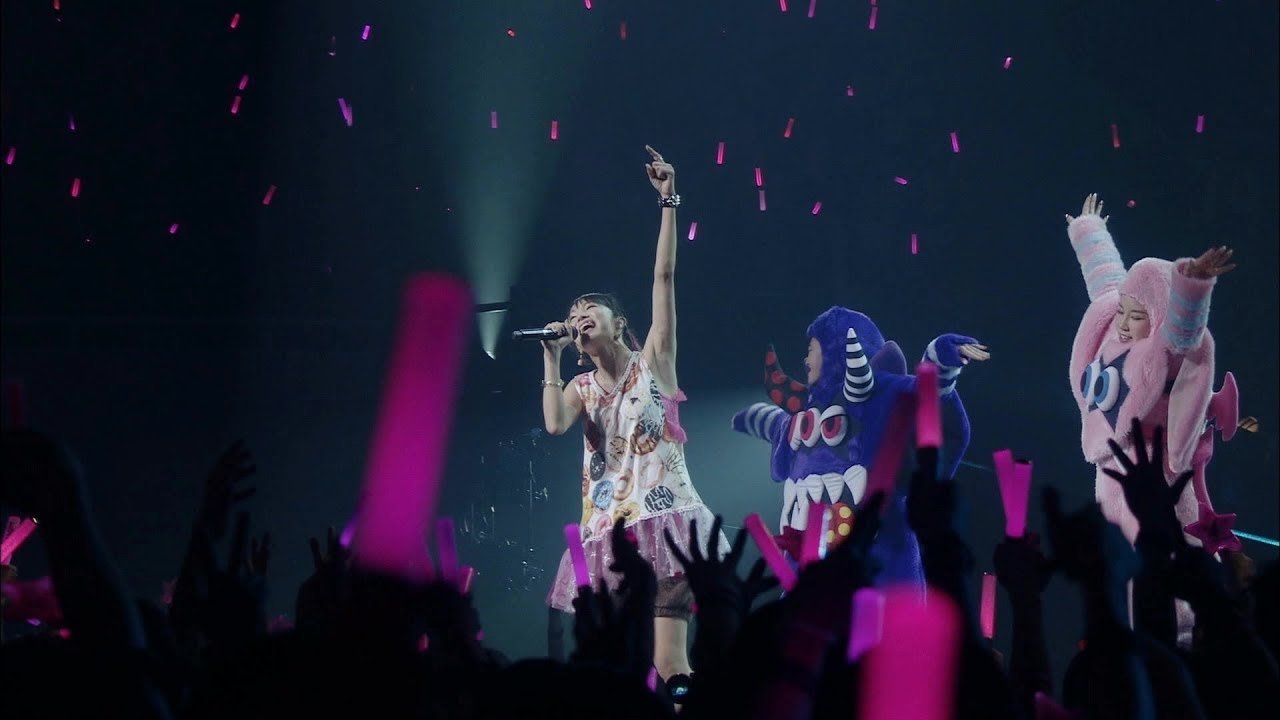 Backdrop for LiVE is Smile Always ~PiNK&BLACK~ in Nippon Budokan -Ichigo Donut-