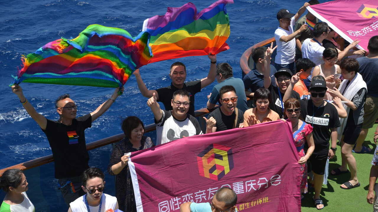 Backdrop for Rainbow Cruise