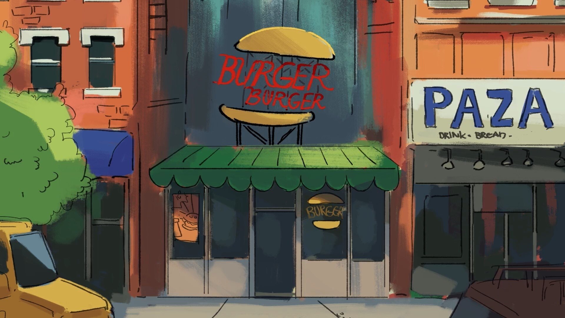 Backdrop for Burger Boss