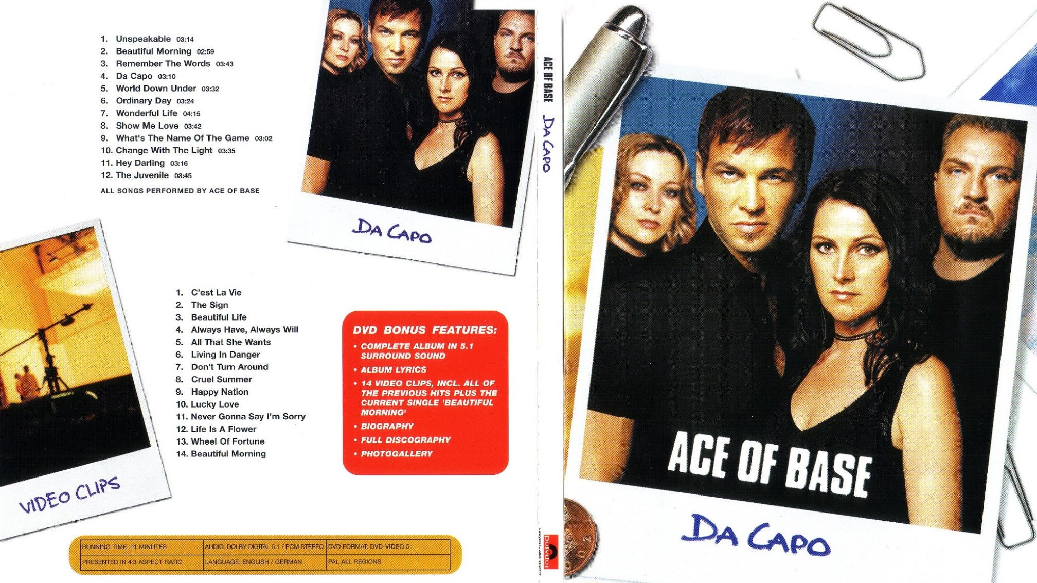 Backdrop for Ace of Base - Da Capo