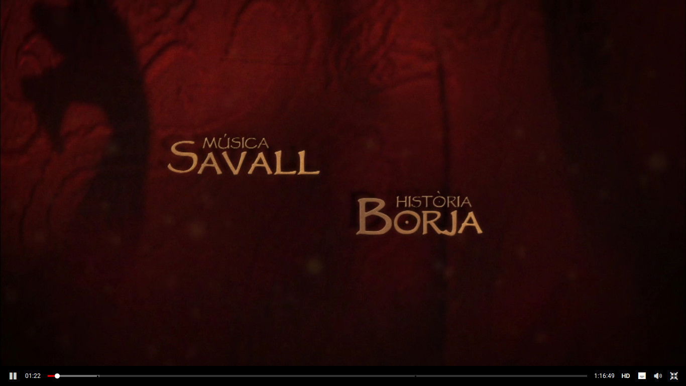 Backdrop for Música Savall, Història Borja