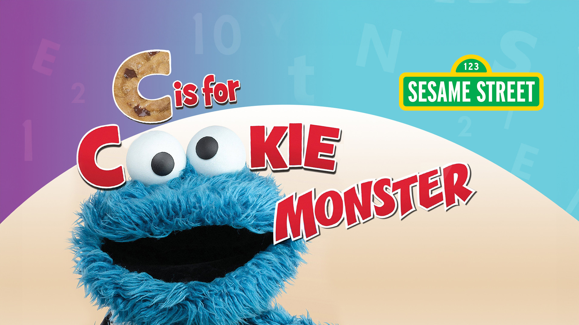Backdrop for Sesame Street: C Is for Cookie Monster
